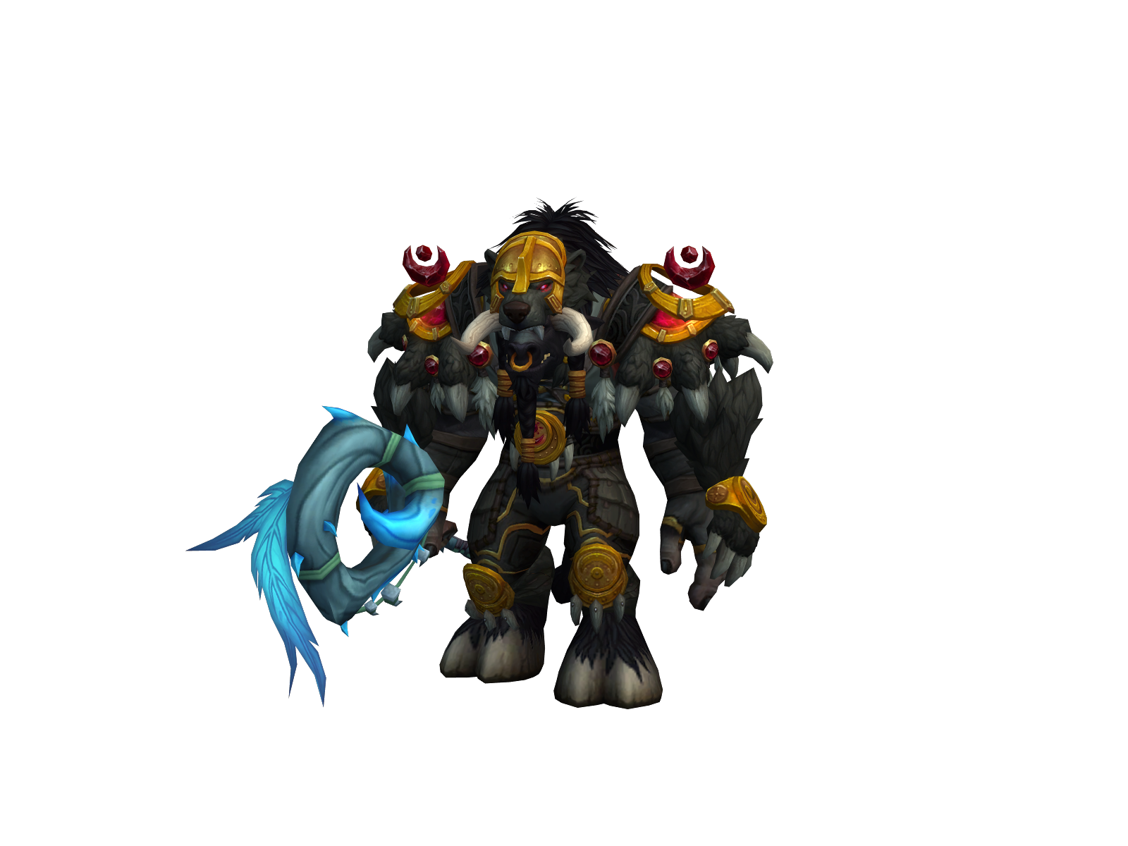 Taurendruíd 3D character render
