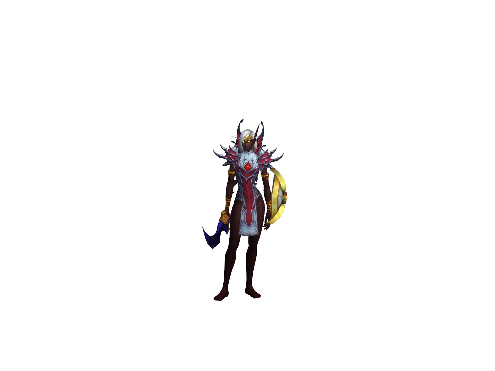 Maskcrack 3D character render