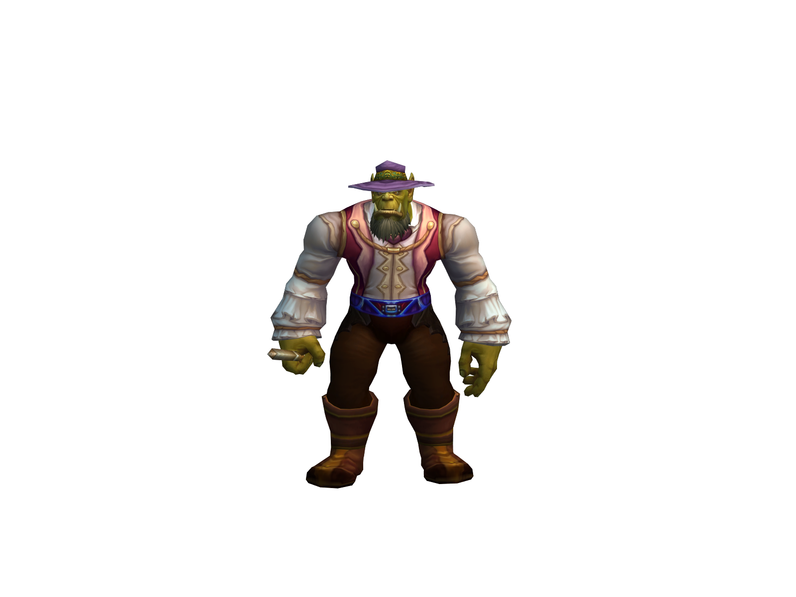 Wooten 3D character render