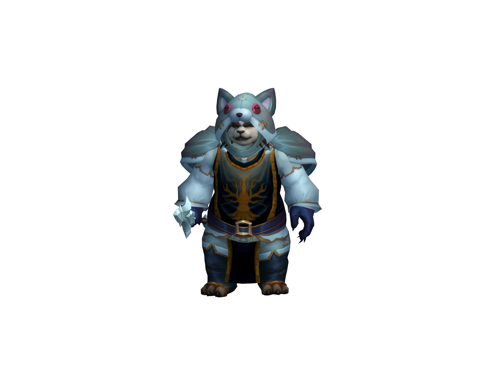 Elfatmonk 3D character render