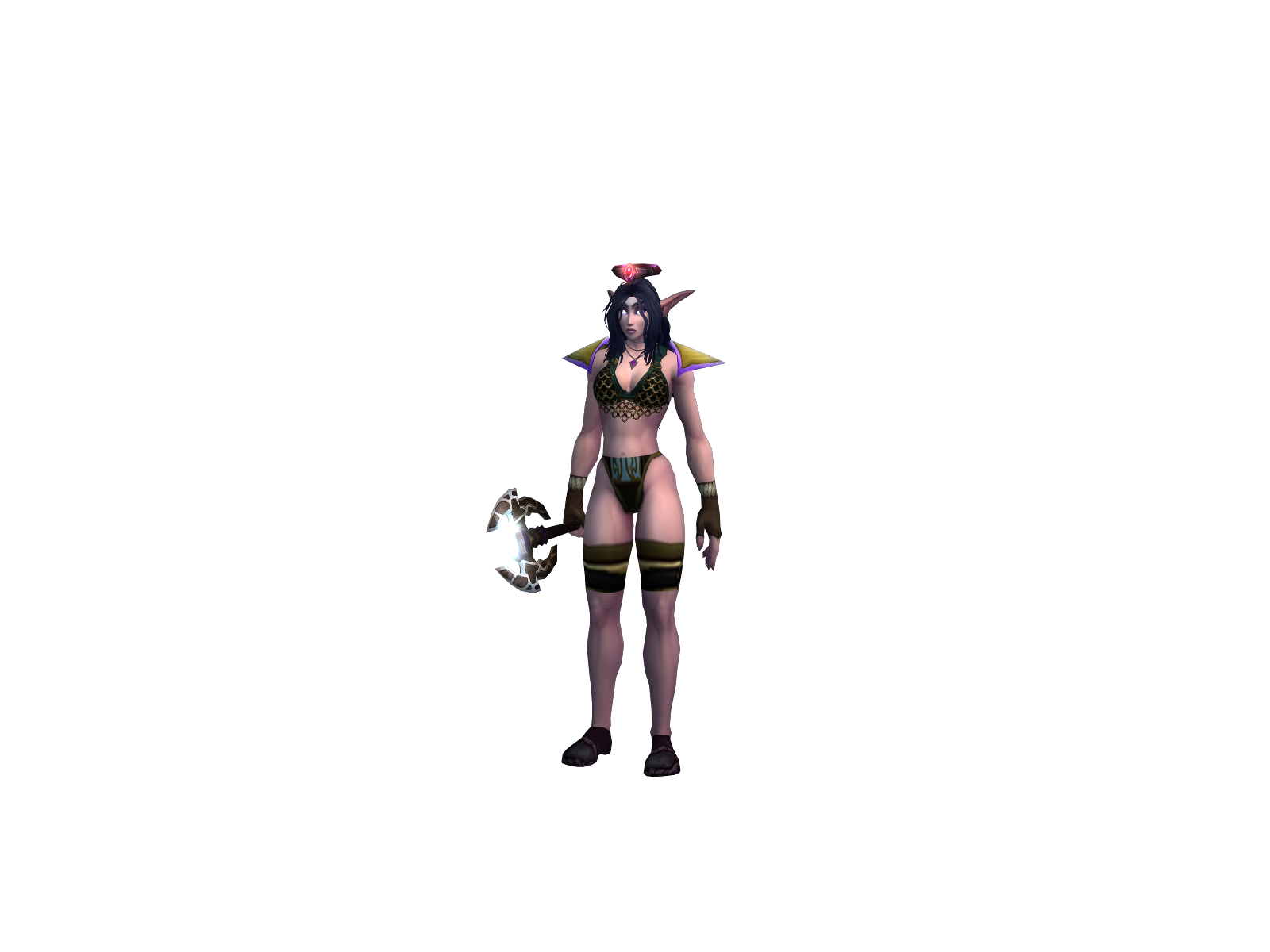 Deshriel 3D character render