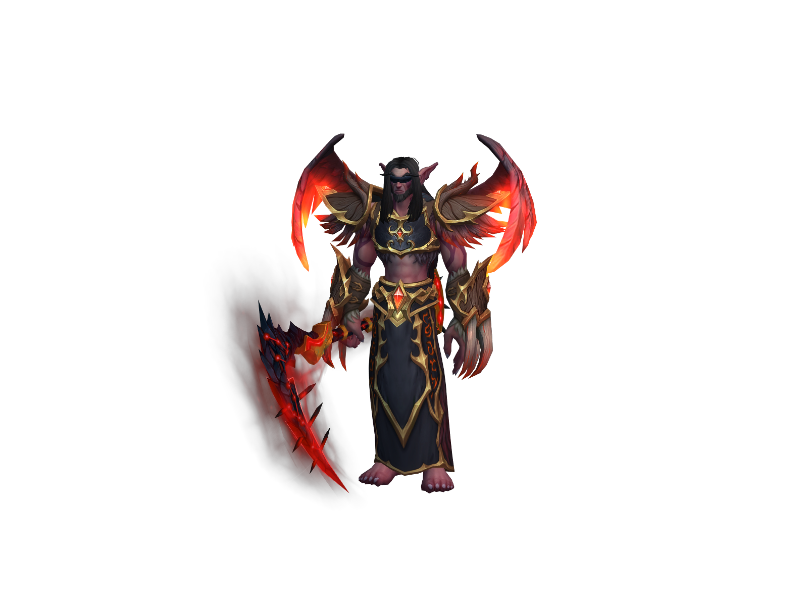 Meowdegozaru 3D character render