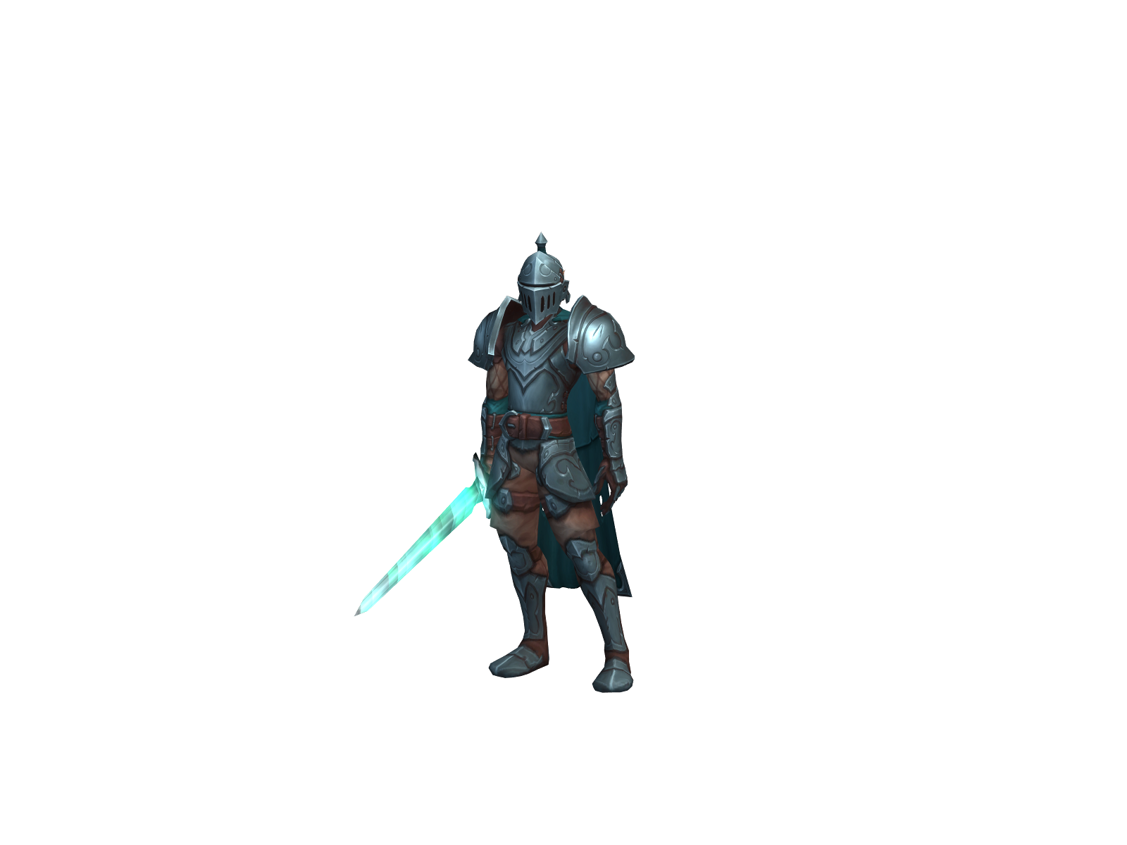 Wowrior 3D character render