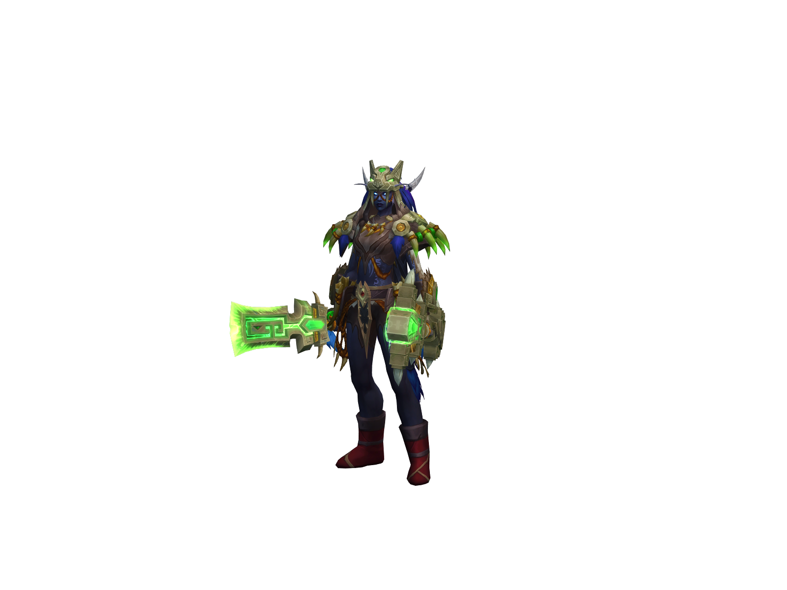 Darkelfette 3D character render