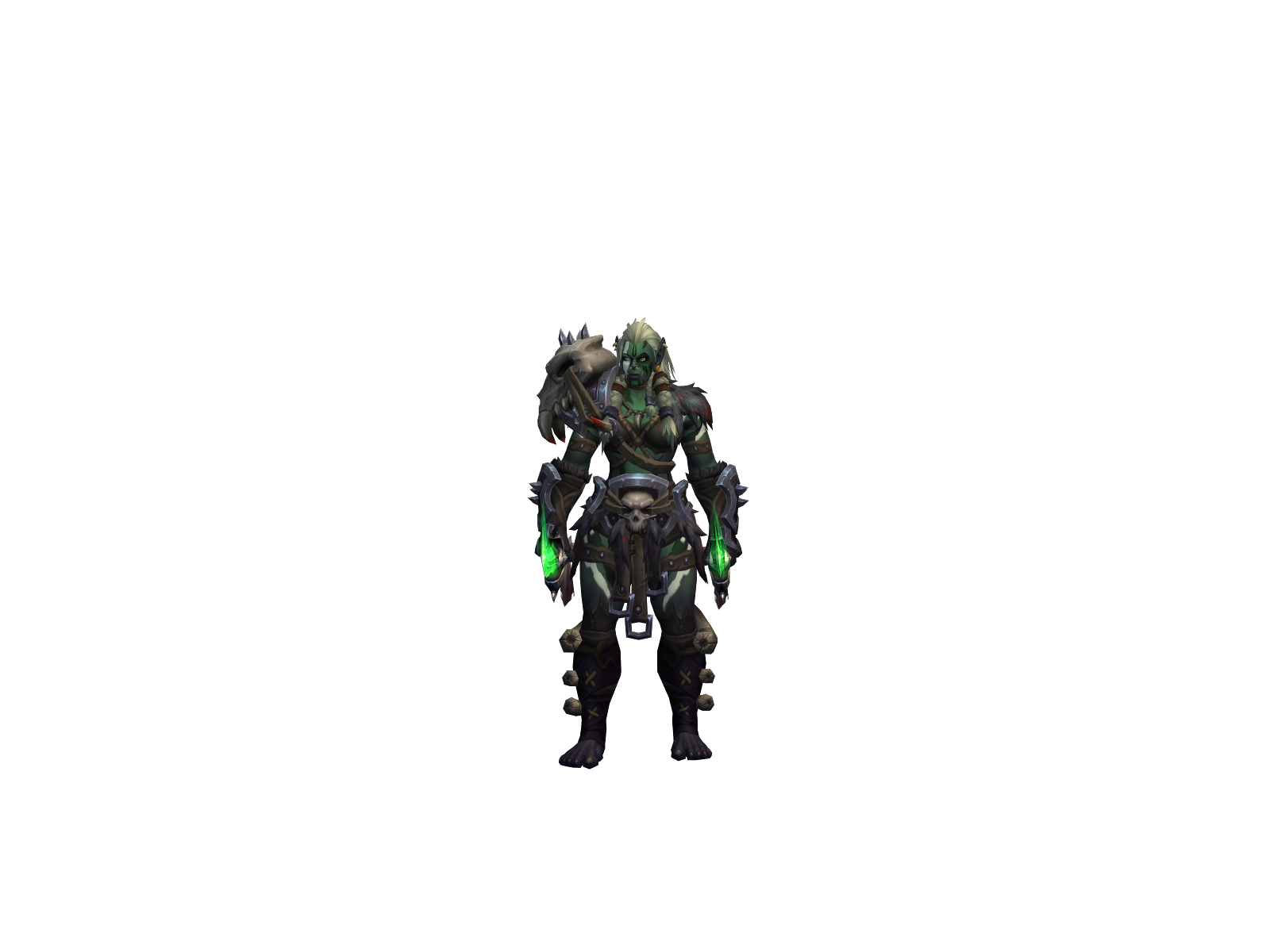 Grínmjów 3D character render