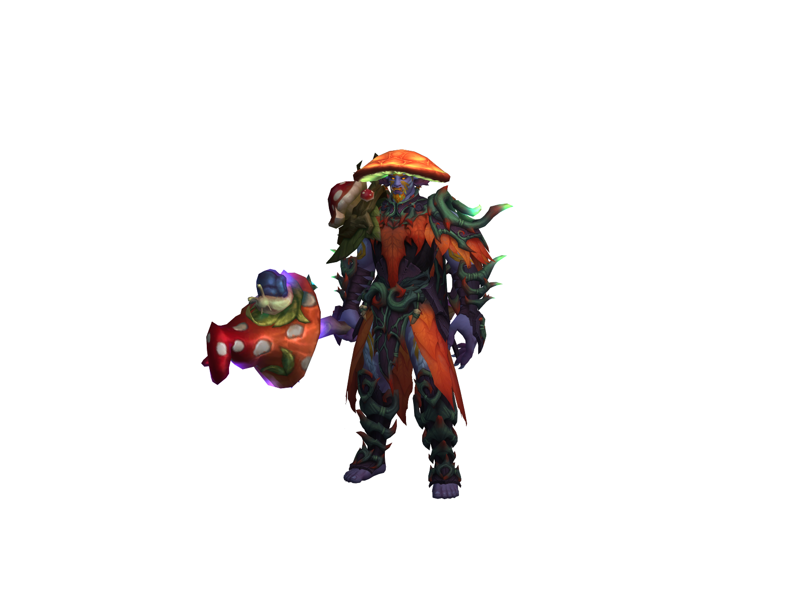 Doomshroom 3D character render