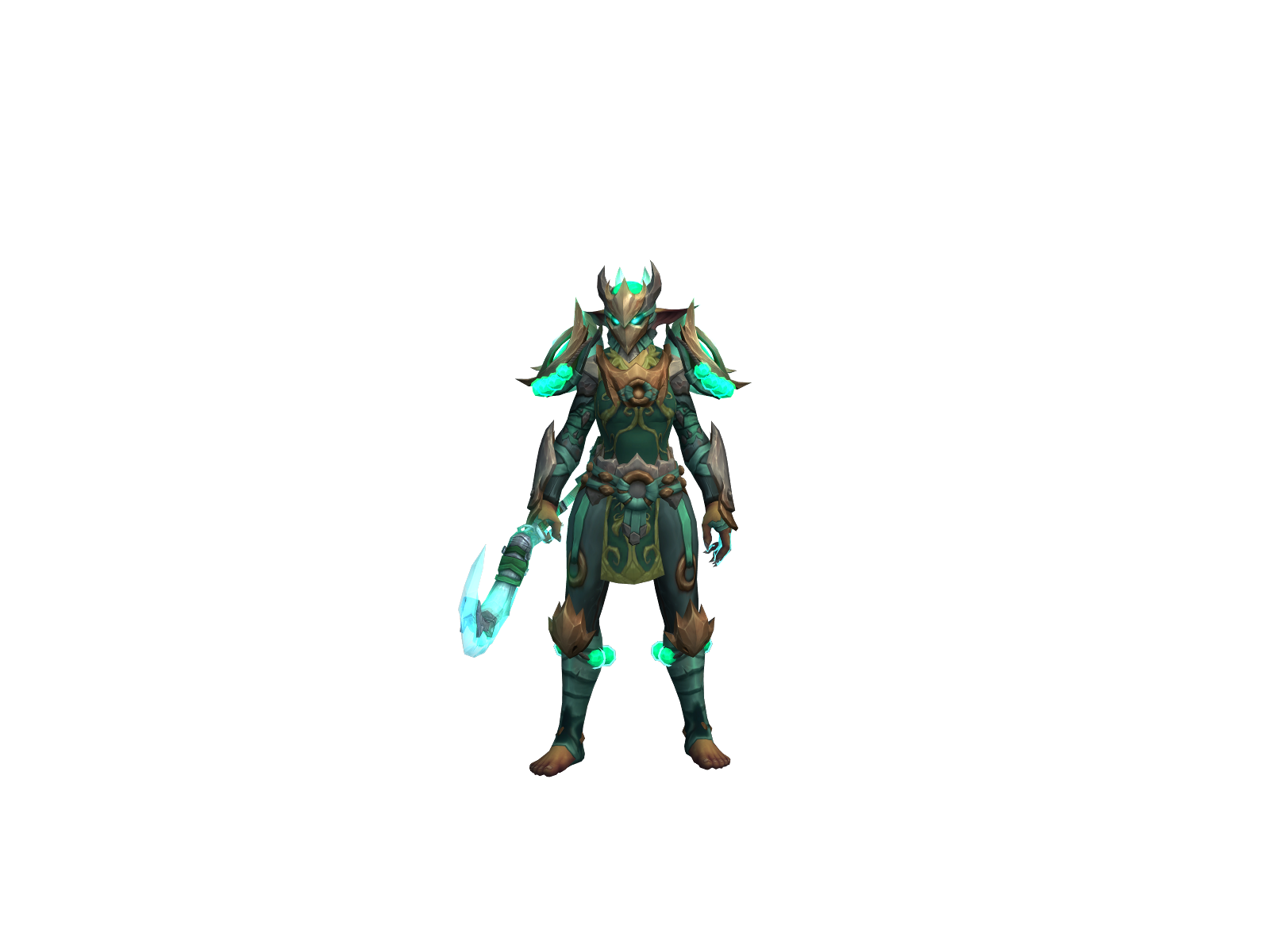 Absmonk 3D character render