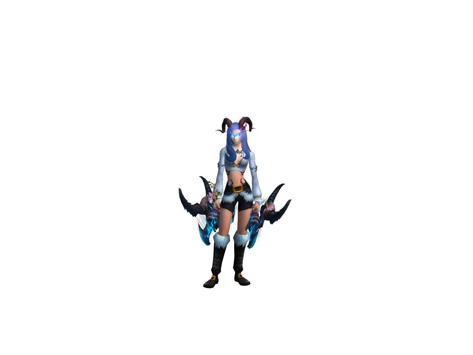 Plackbink 3D character render