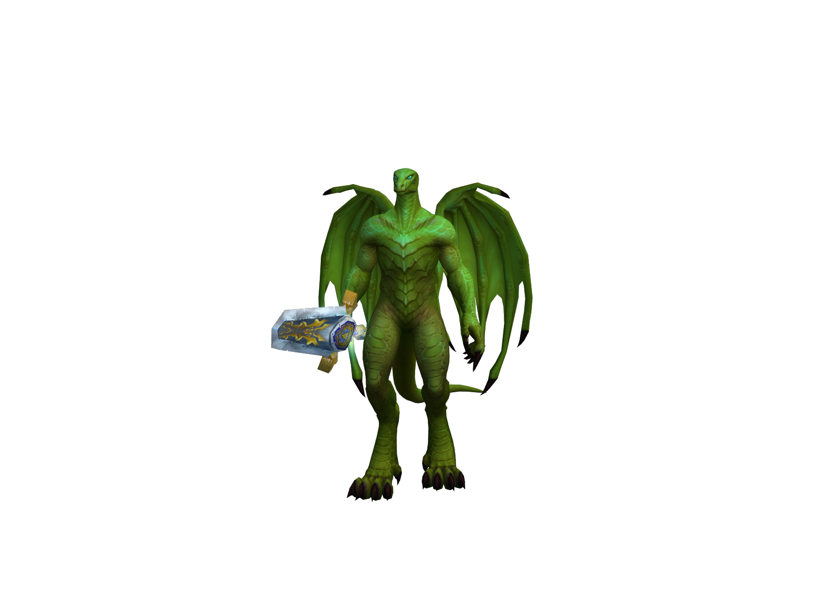 Kittendragon 3D character render