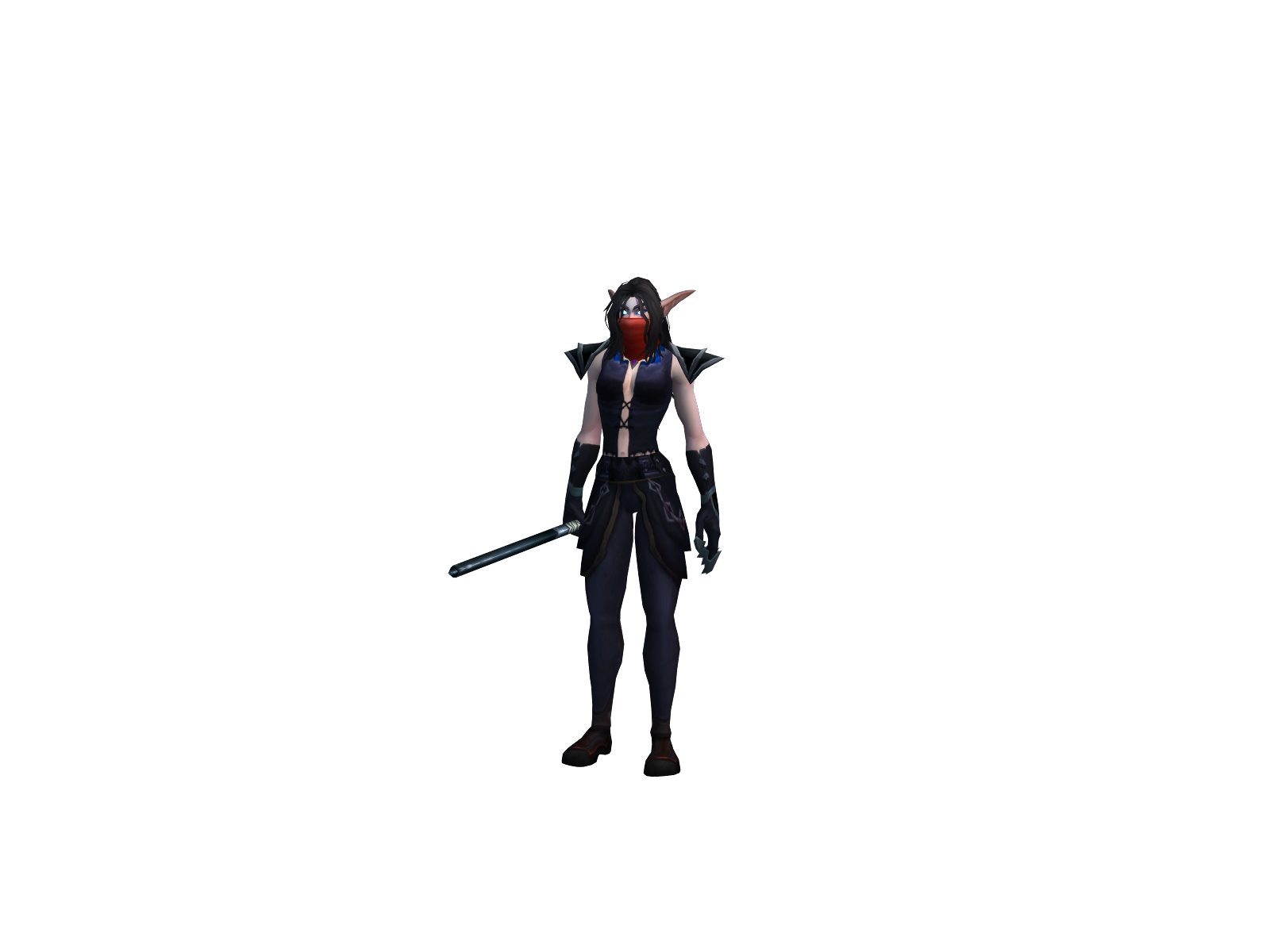 Traypray 3D character render