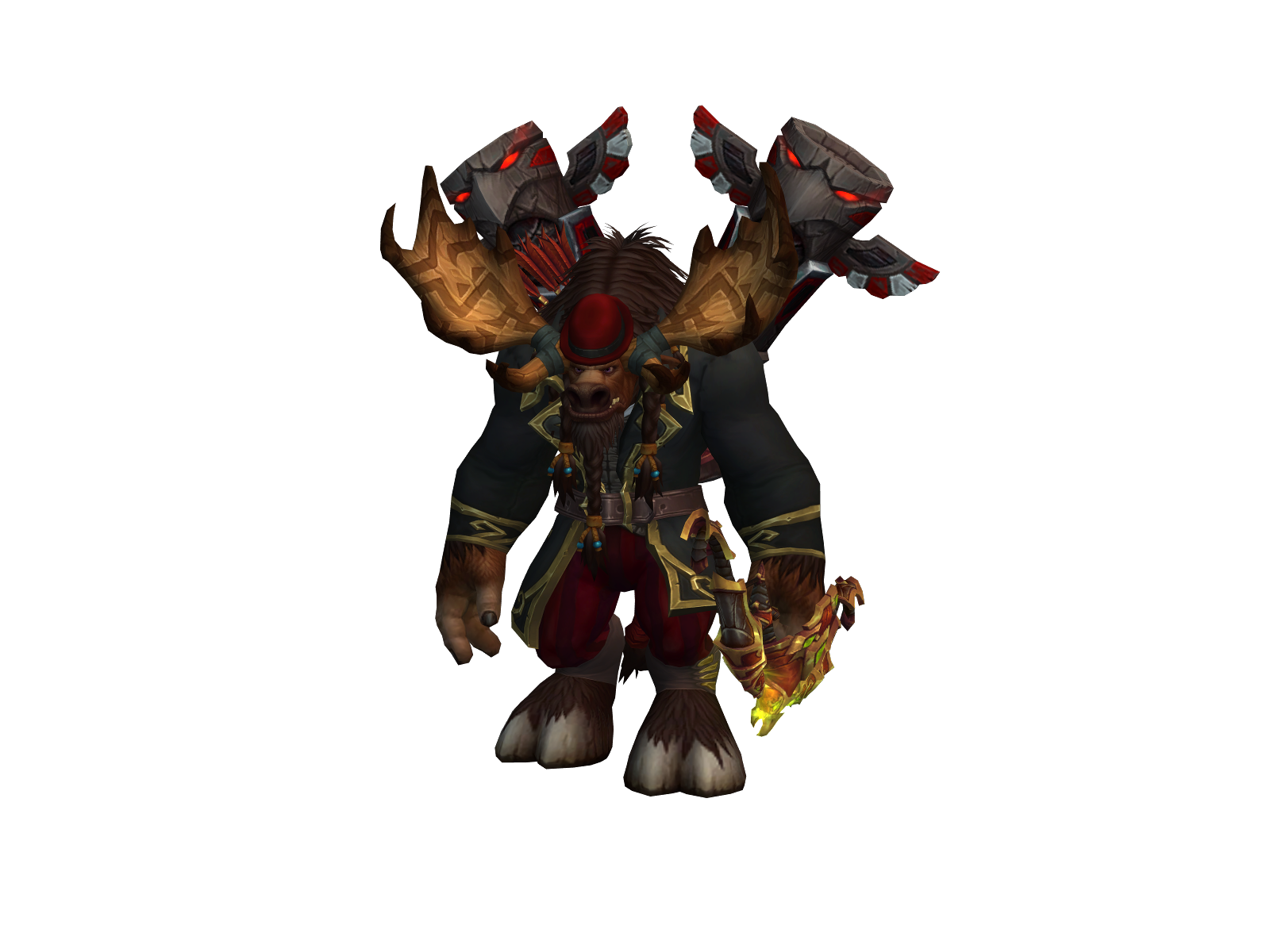 Porkstomper 3D character render