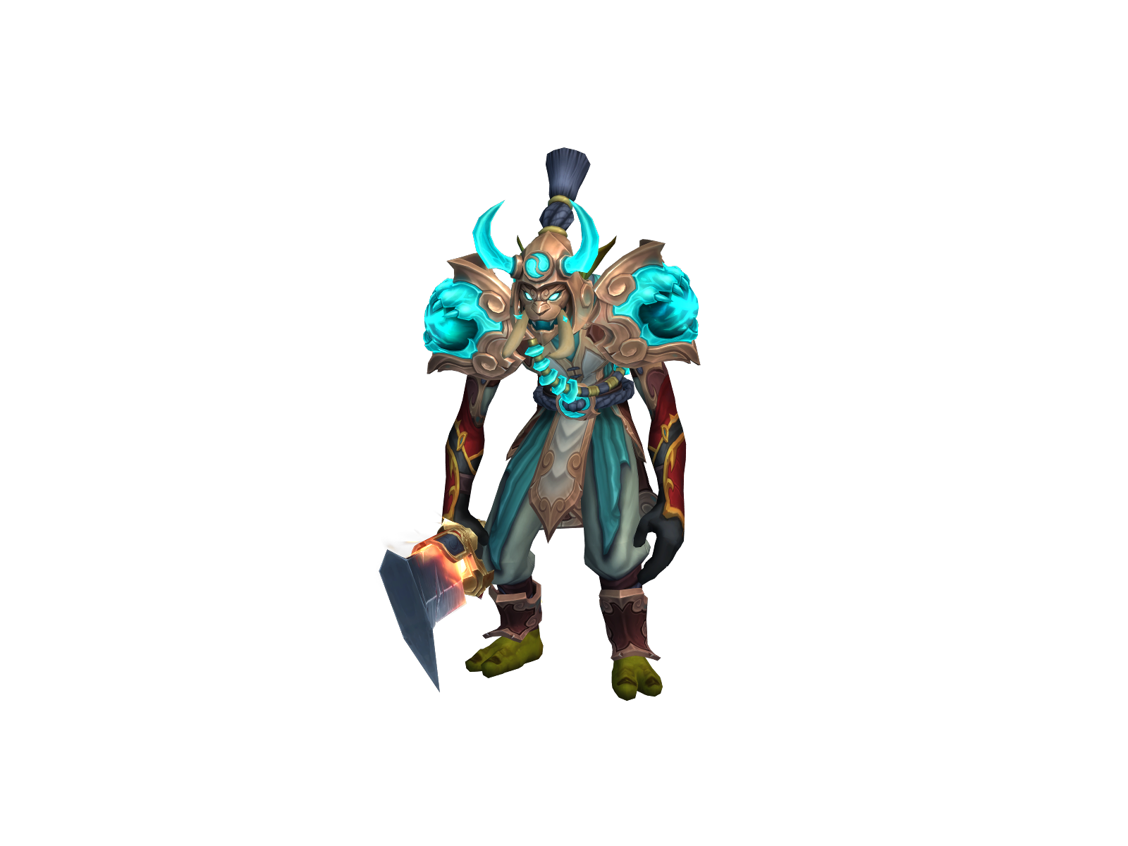 Turbopolsaww 3D character render