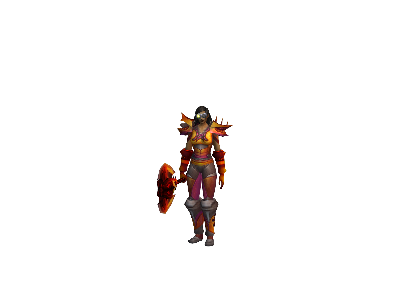 Hawkret 3D character render