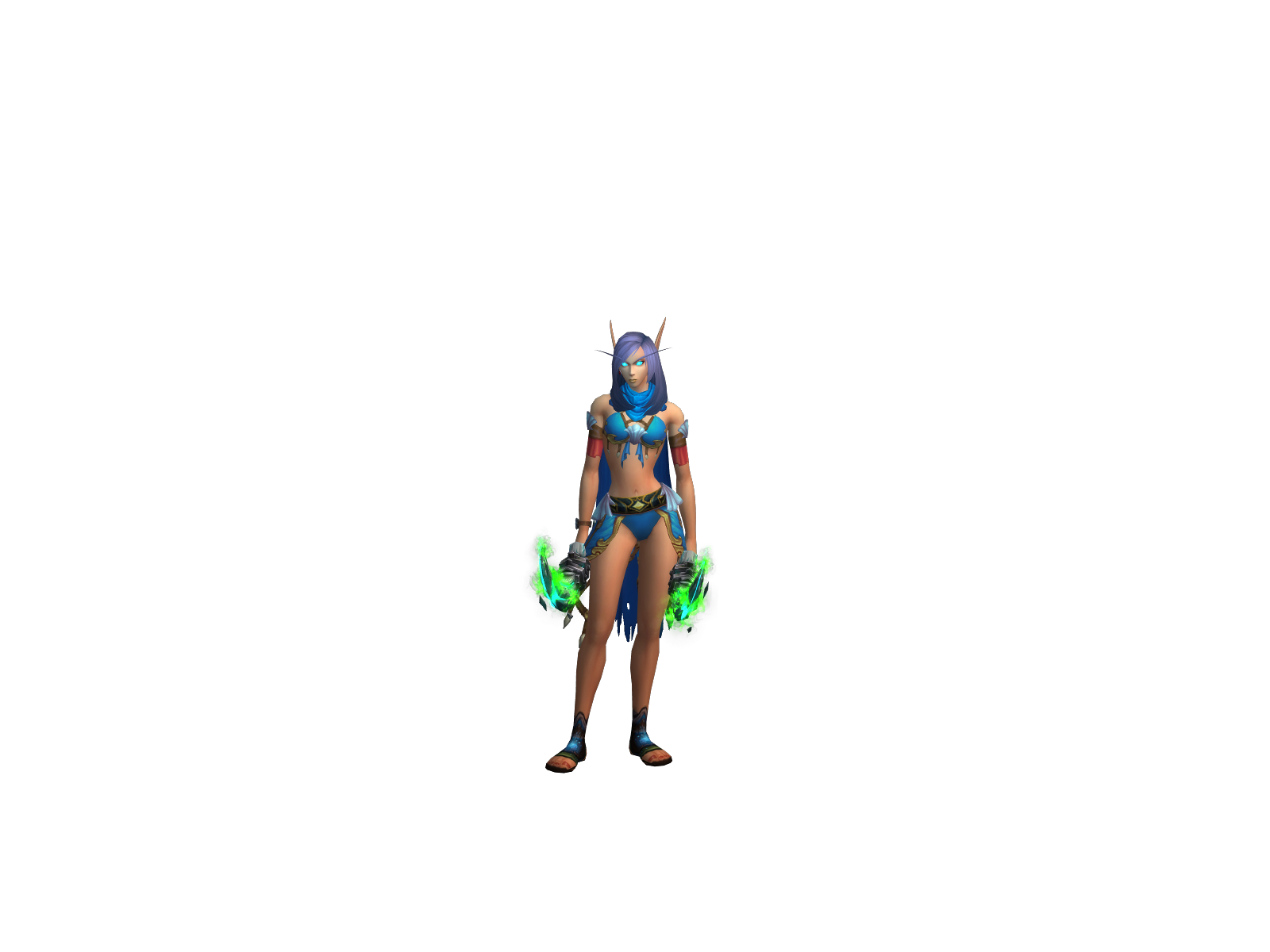 Nêftali 3D character render