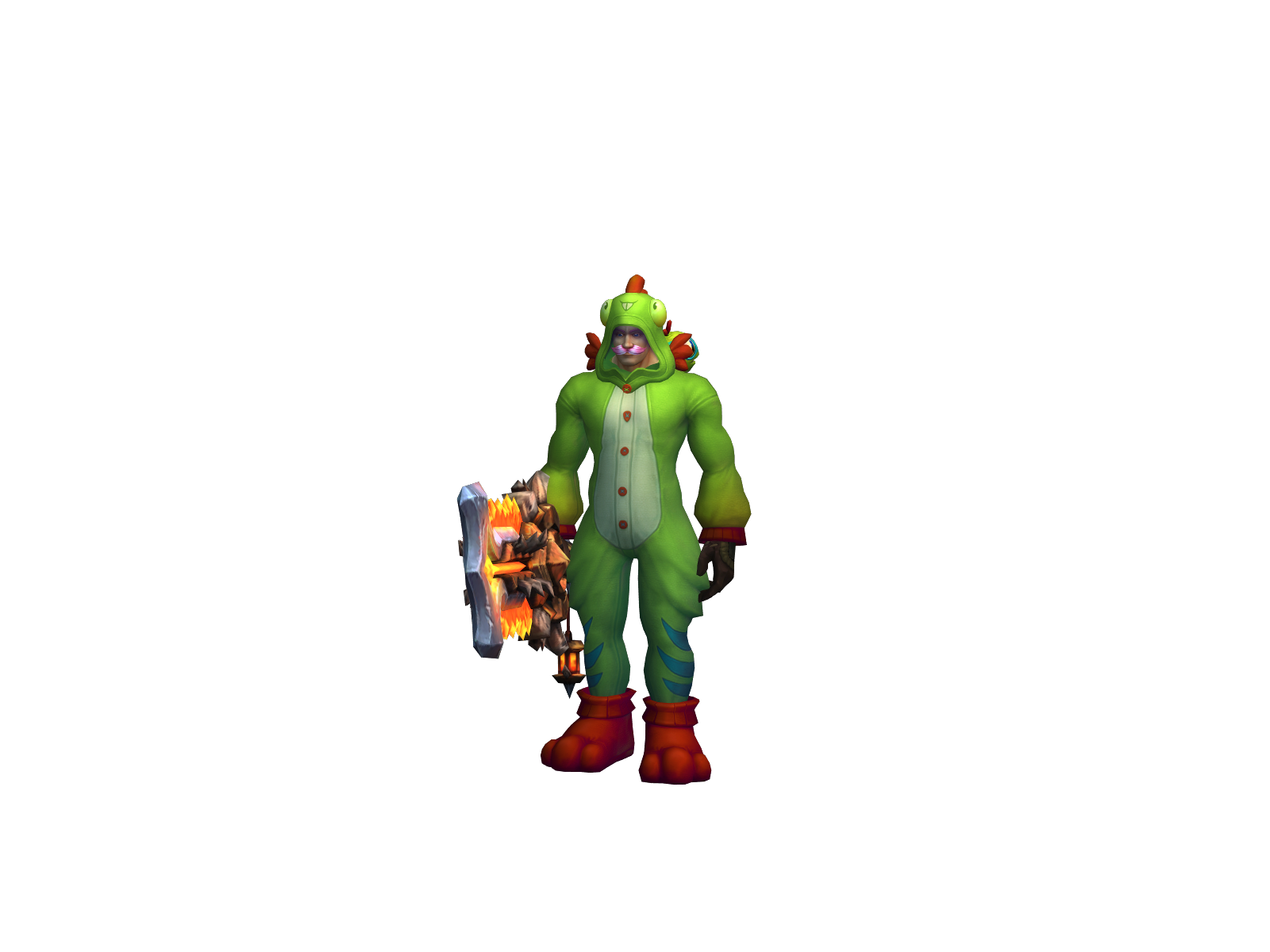 Buckspally 3D character render