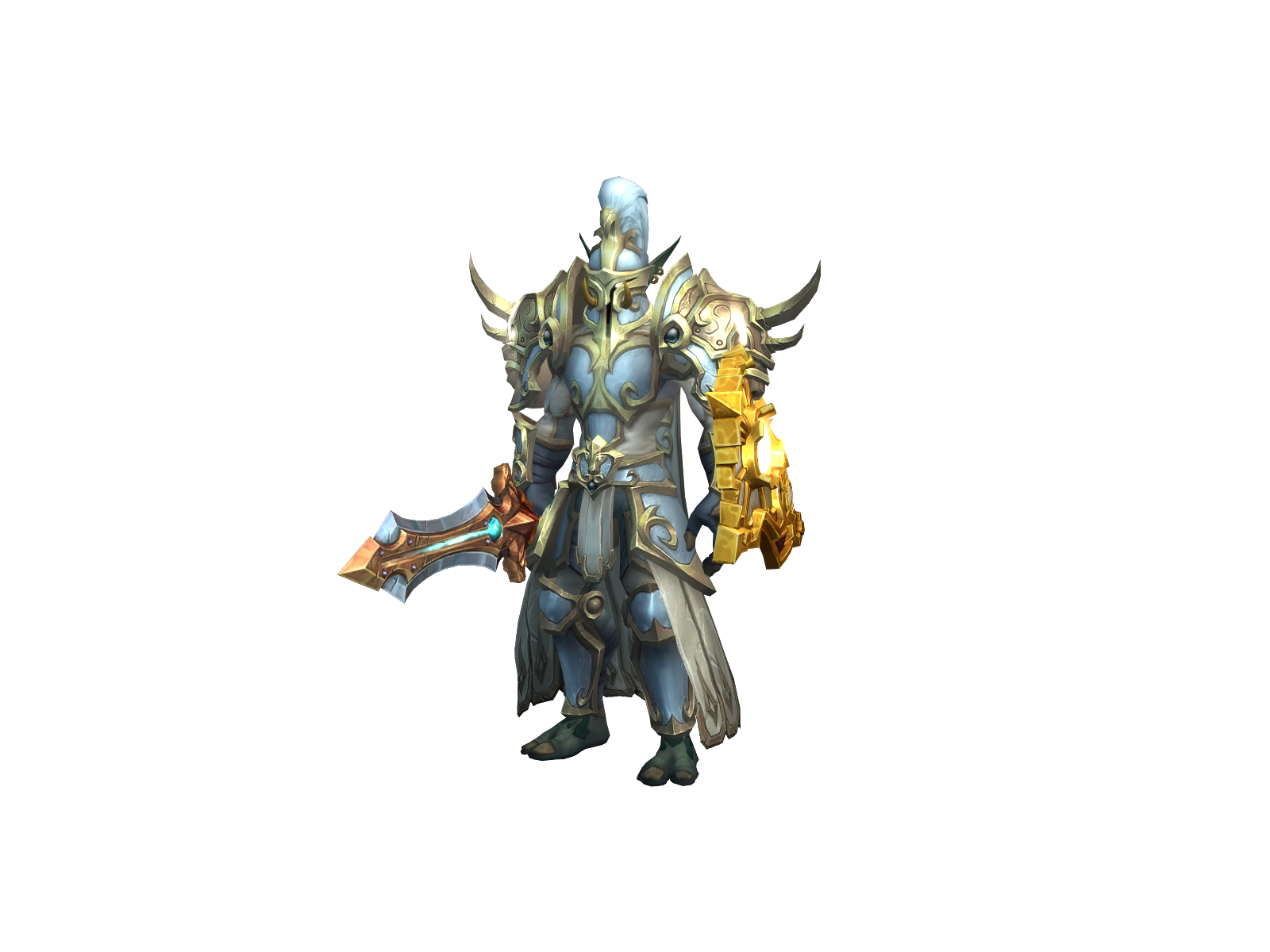 Paladré 3D character render