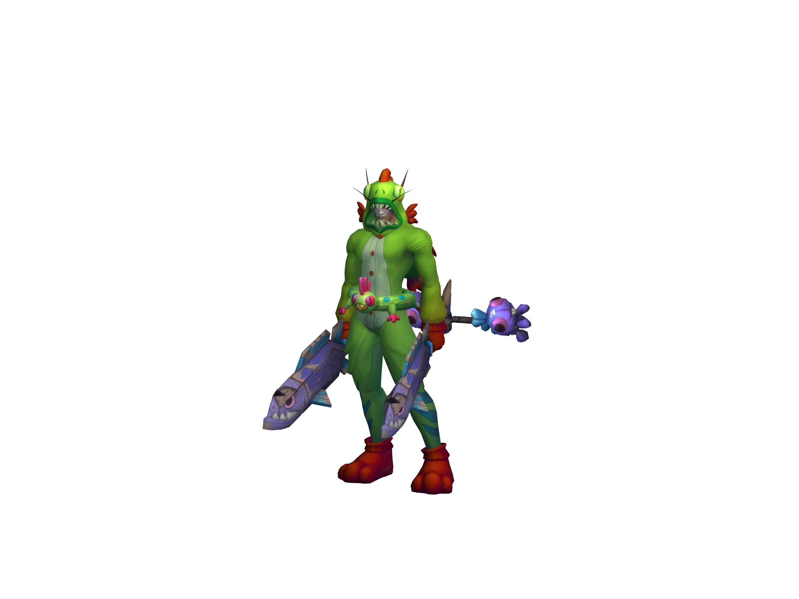 Slashyken 3D character render