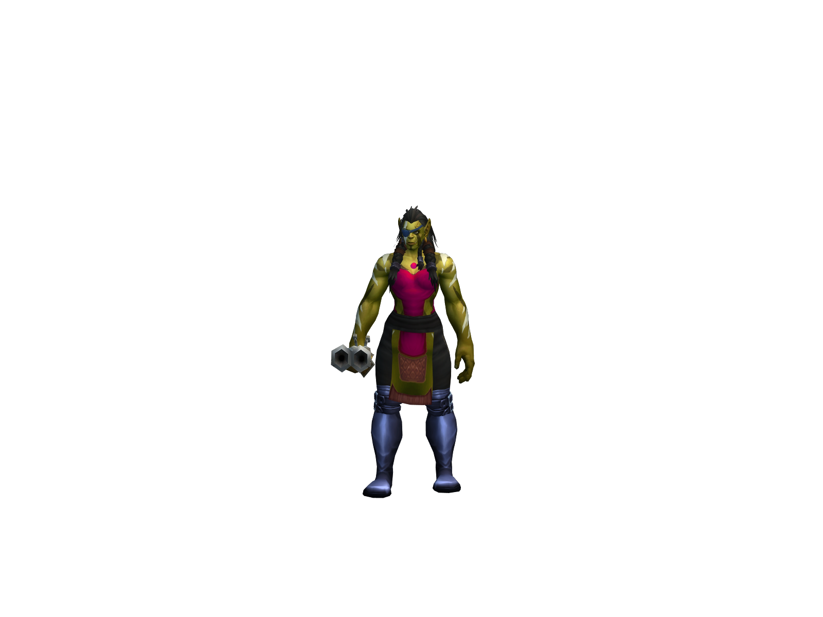 Negreus 3D character render