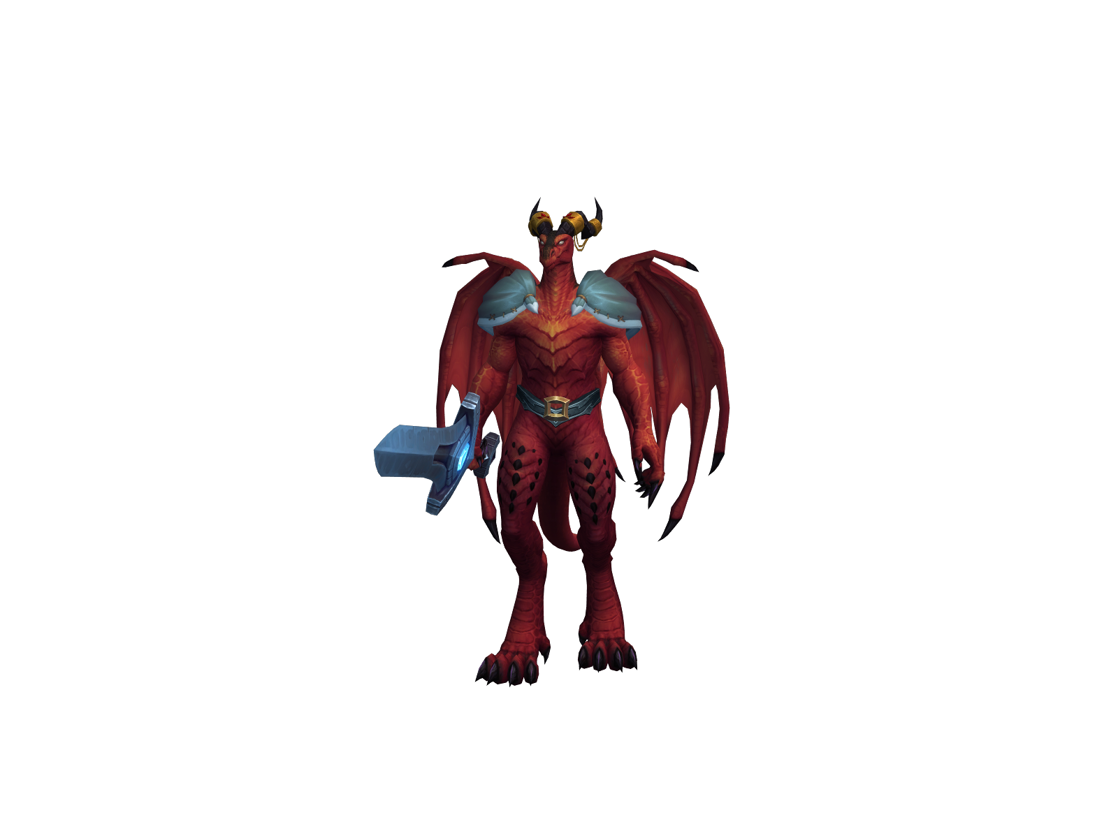 Awfuldragon 3D character render