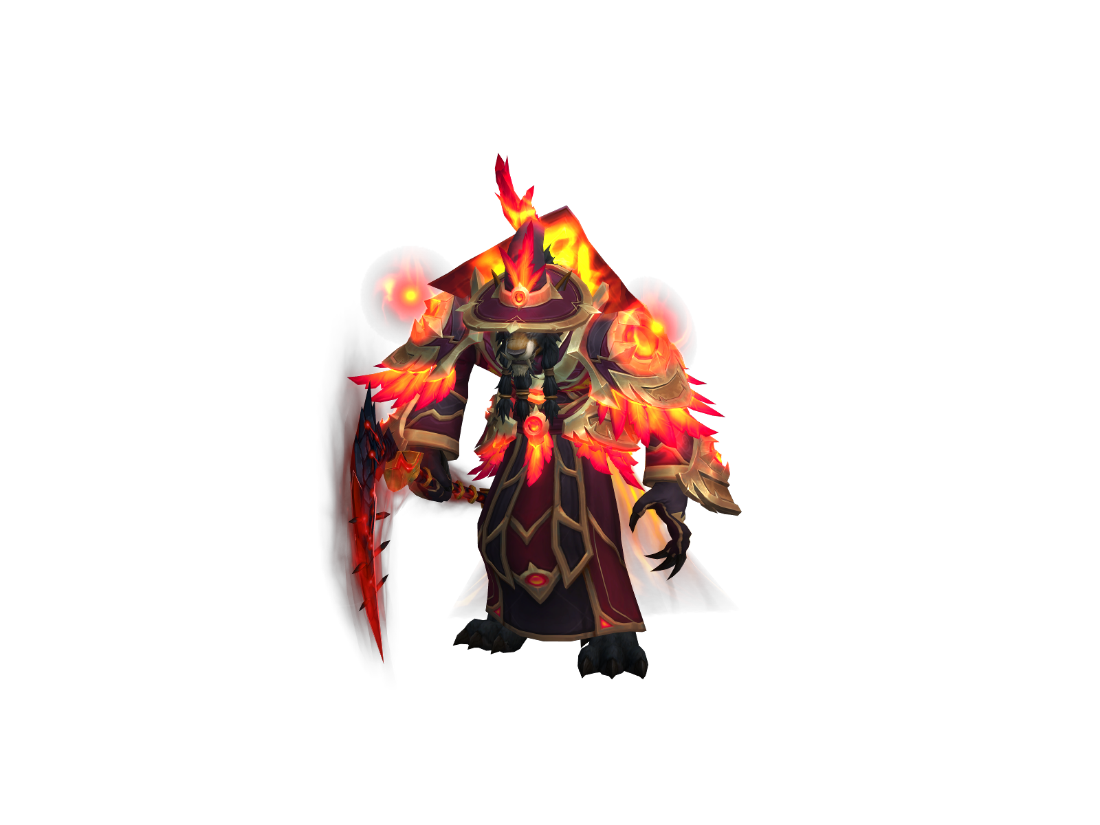 Worgenflame 3D character render