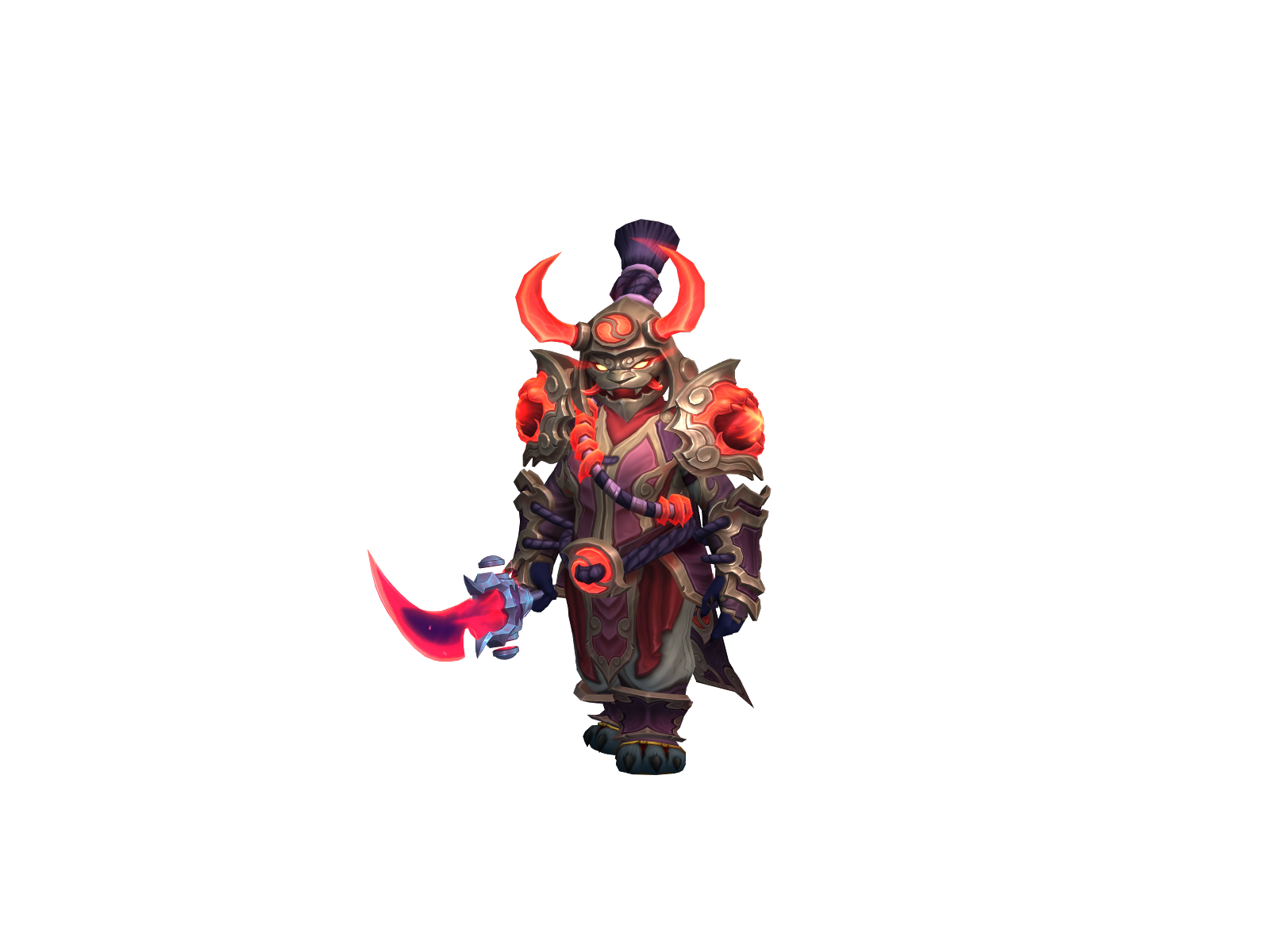 Tyrass 3D character render