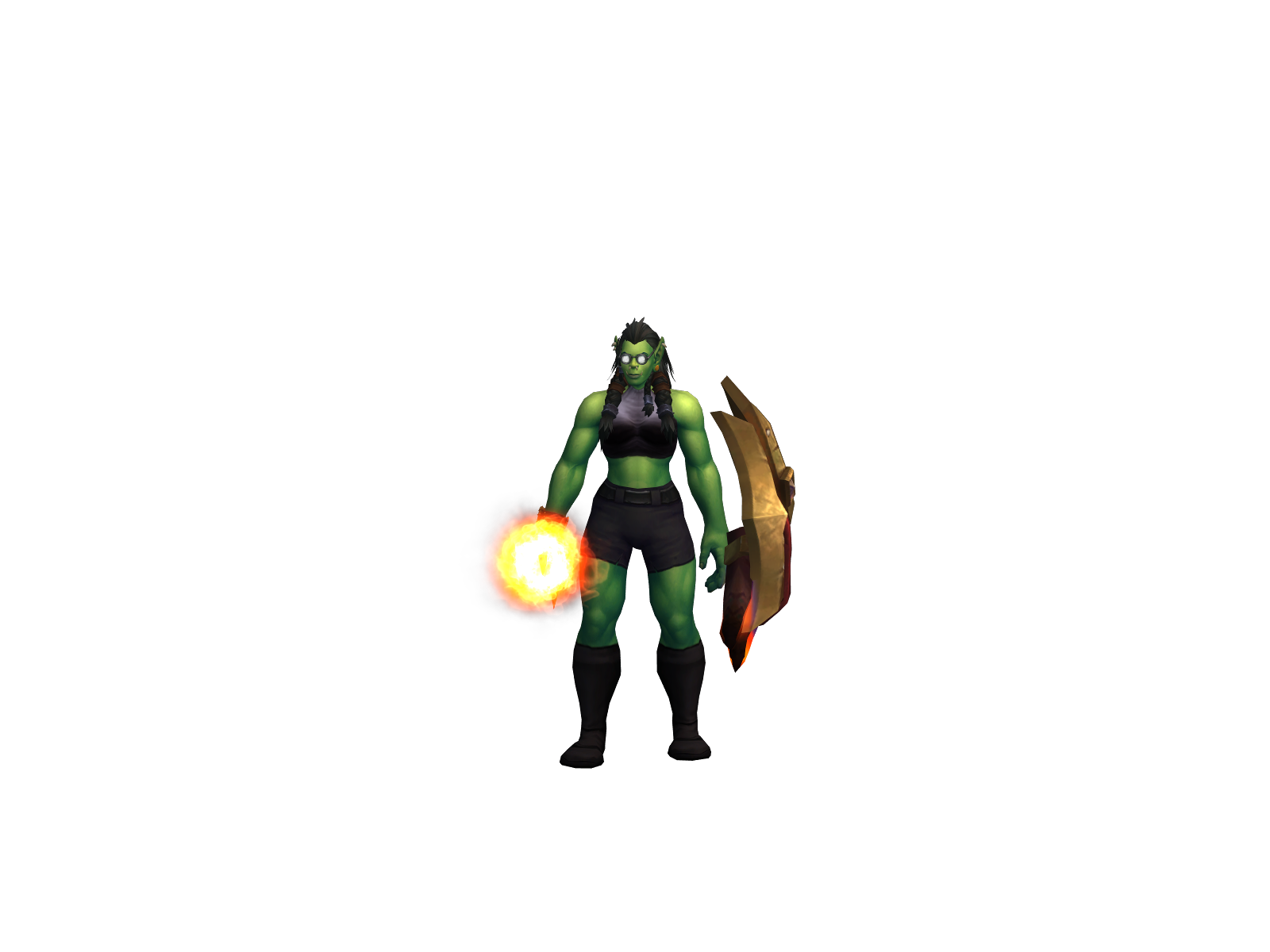 Shoxnproc 3D character render