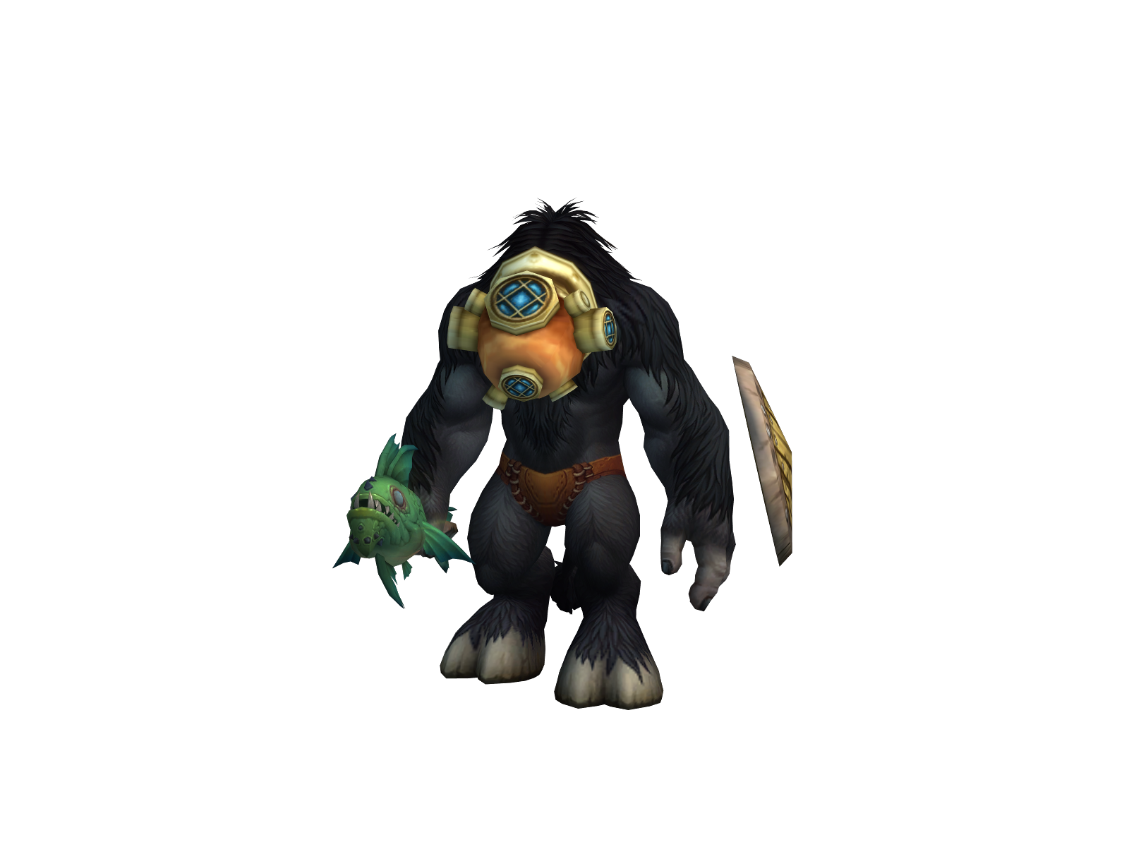Apebrain 3D character render