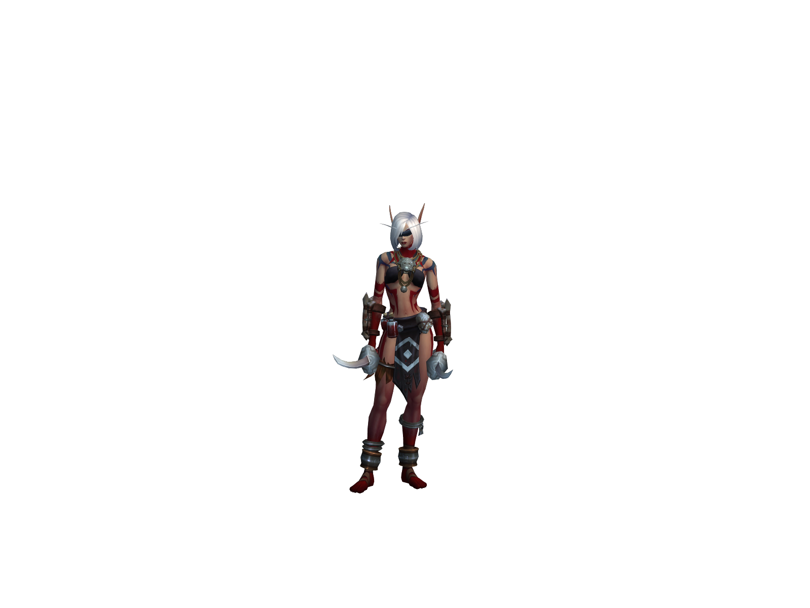Vorona 3D character render