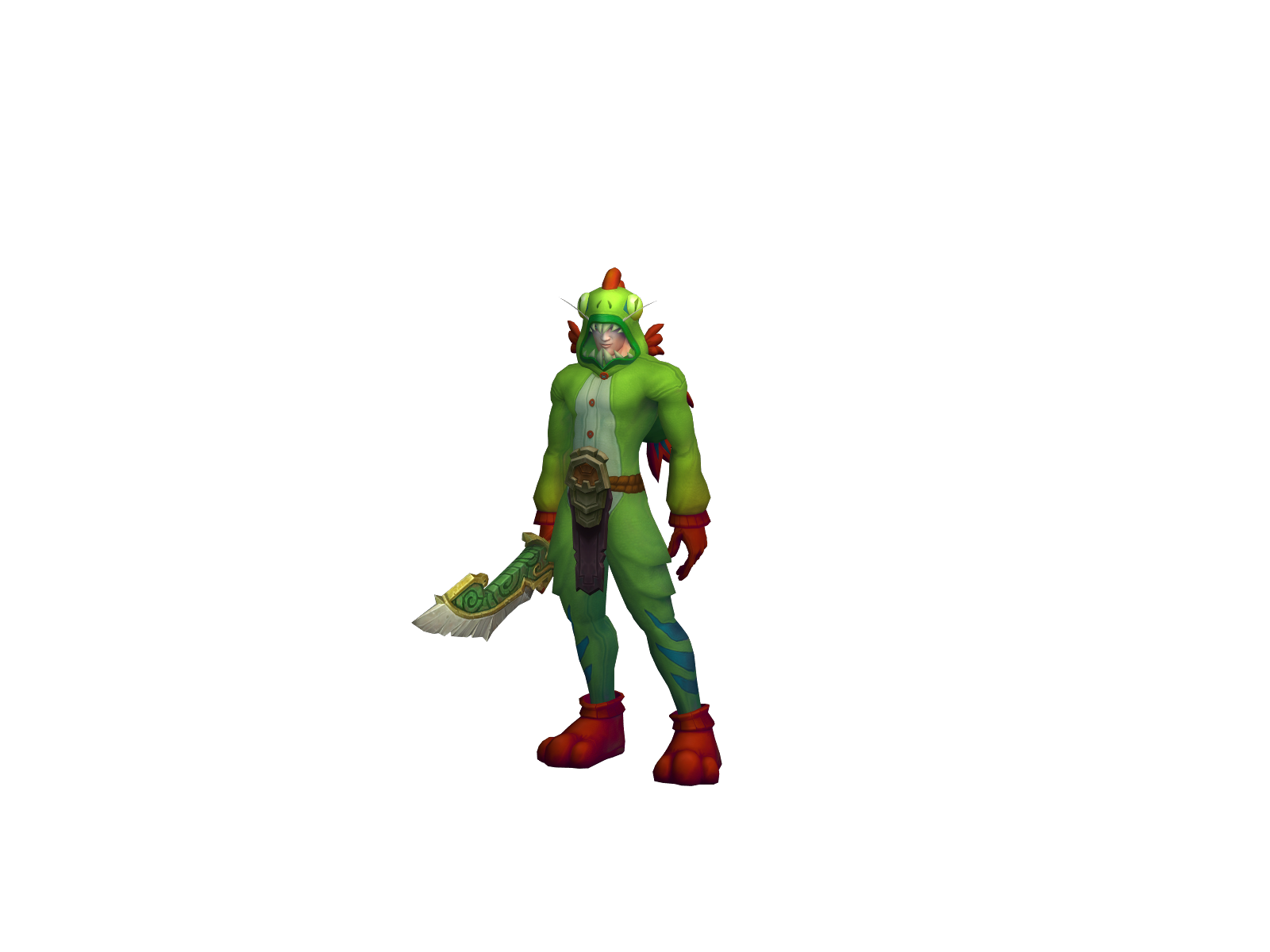 Bedarded 3D character render