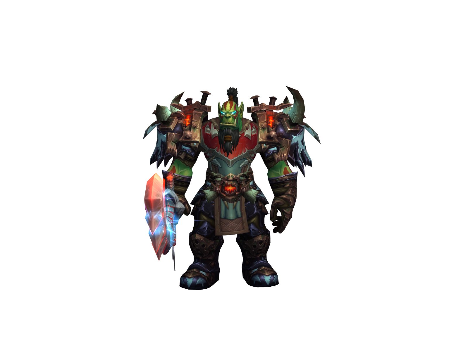 Bloodyrican 3D character render