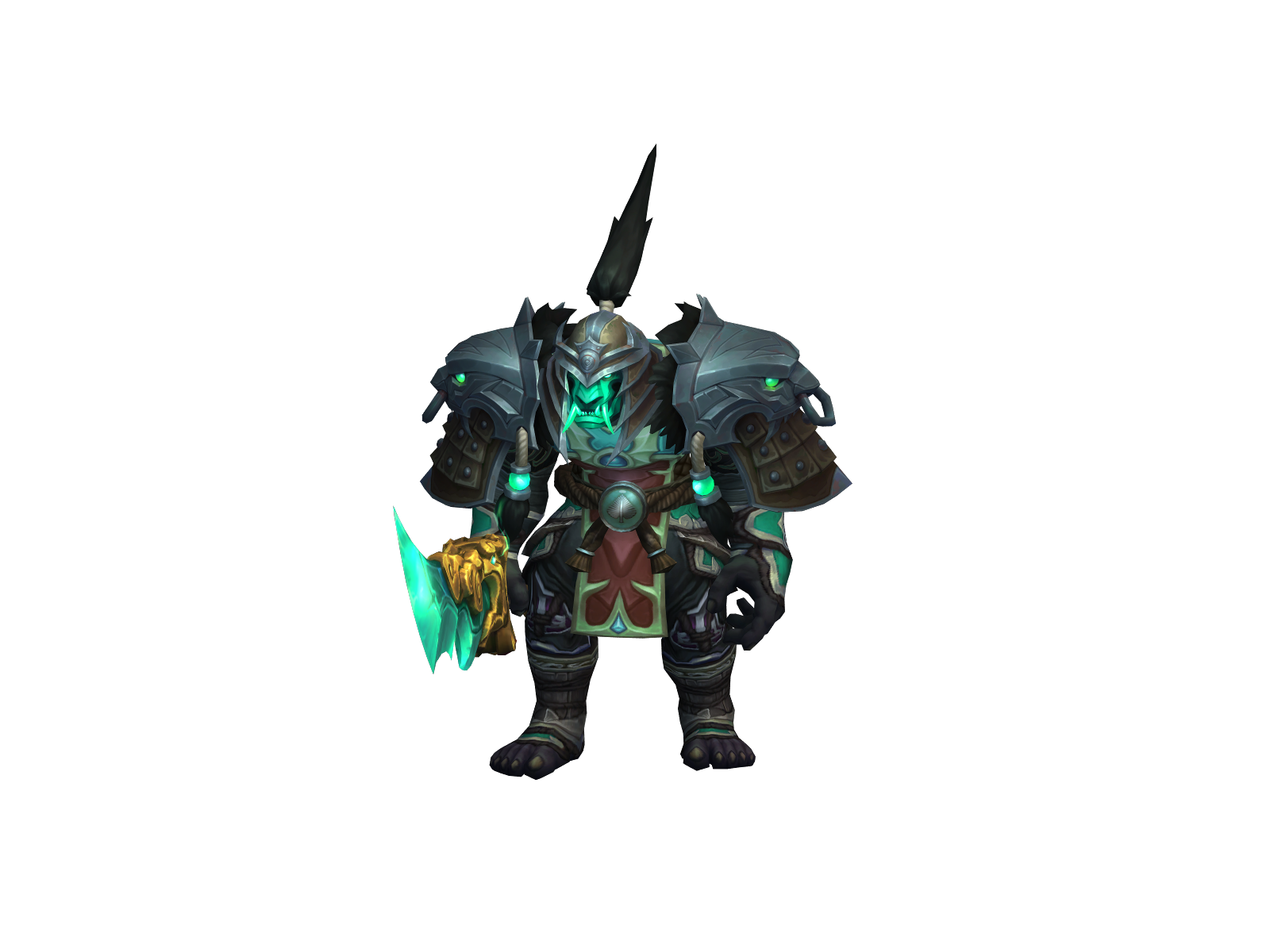 Competing 3D character render
