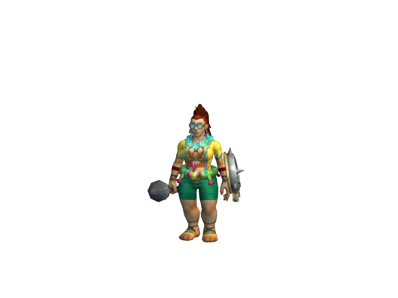 Fhanaa 3D character render
