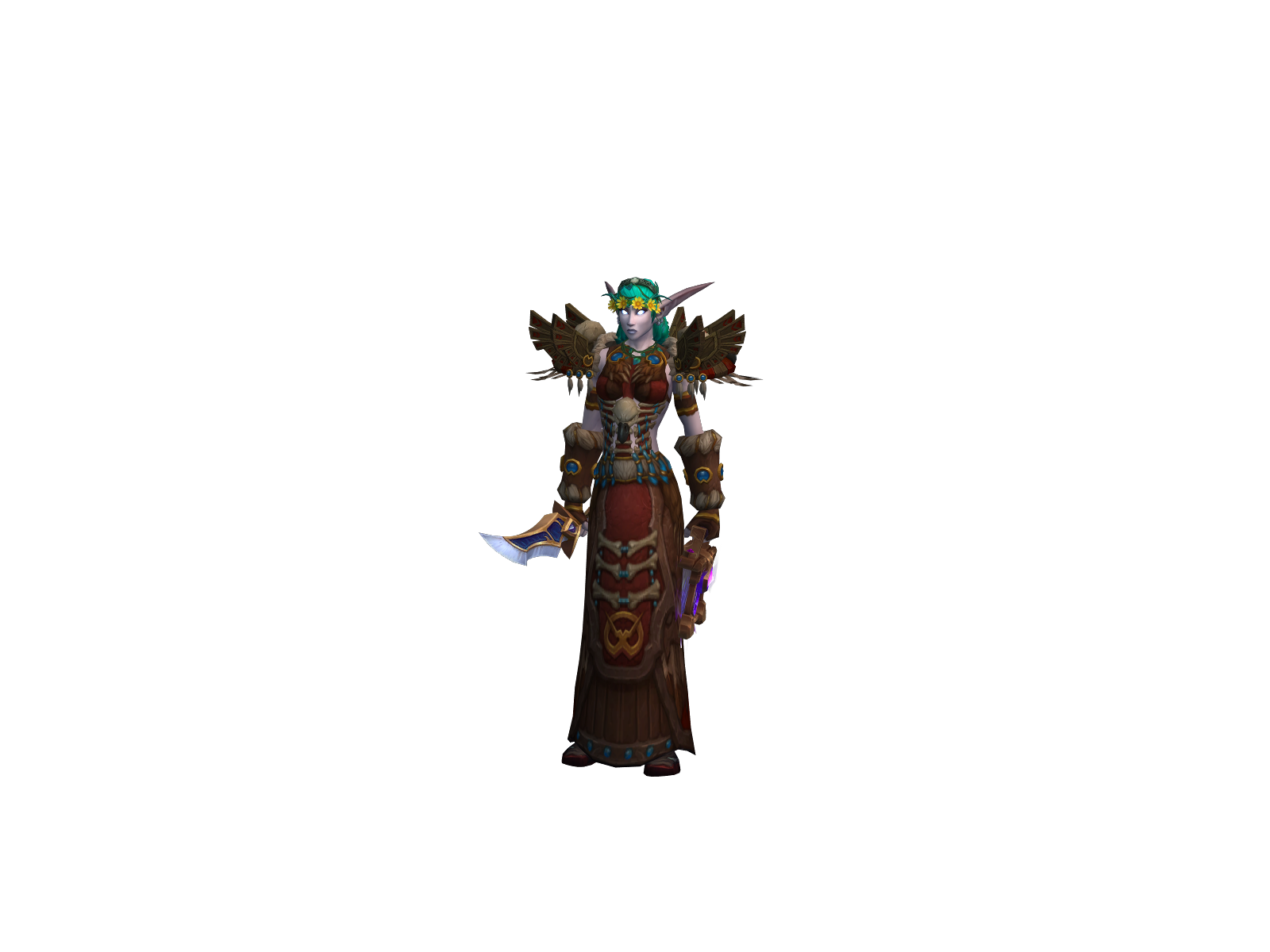 Claradru 3D character render