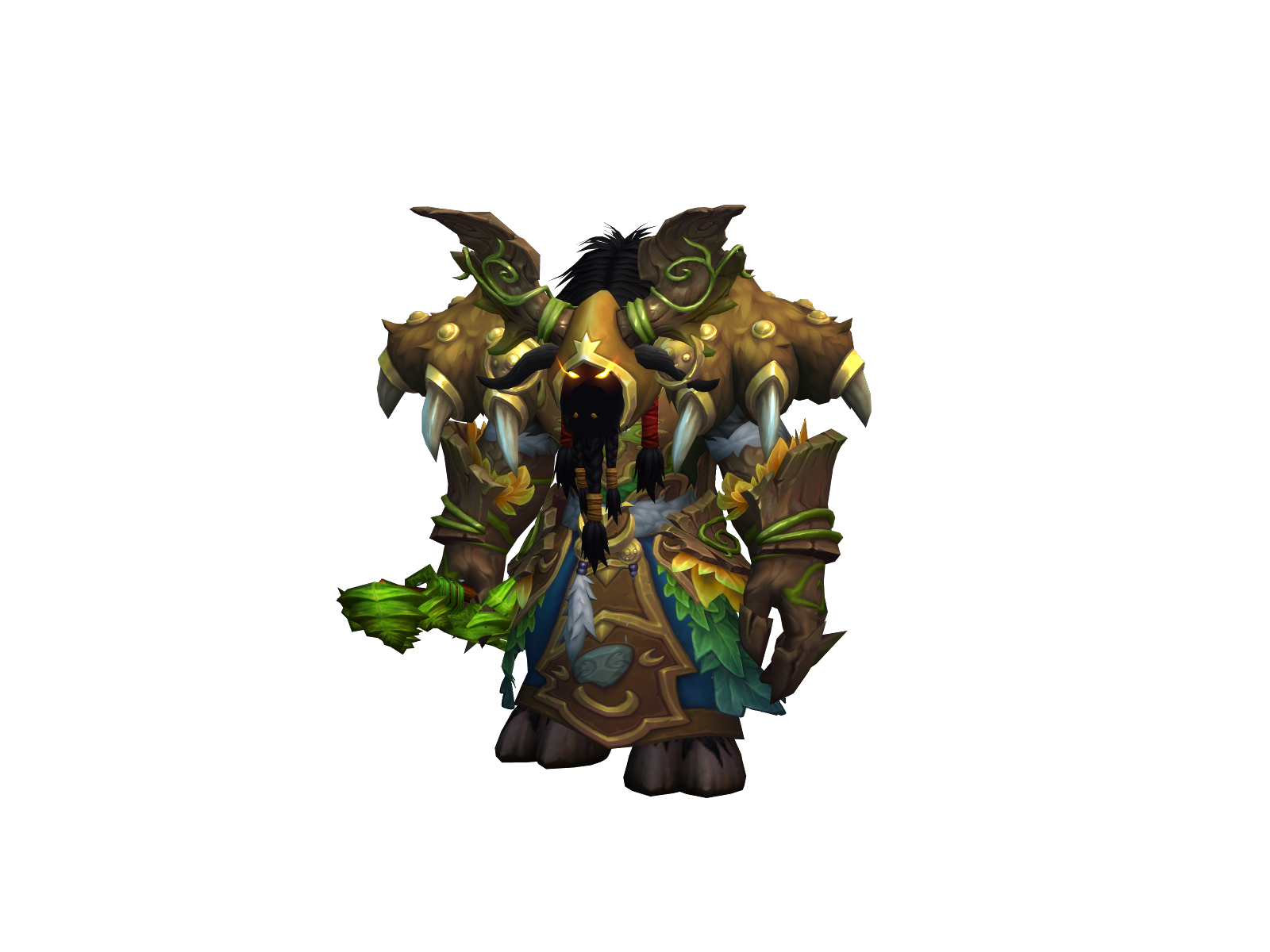 Celeryroot 3D character render