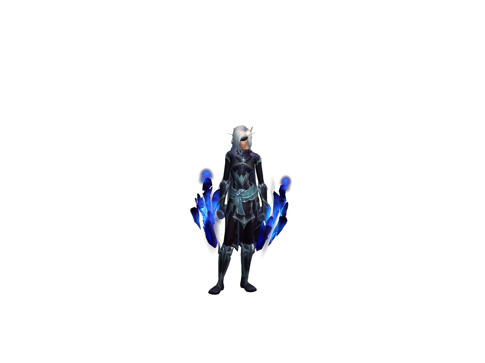 Andradite 3D character render
