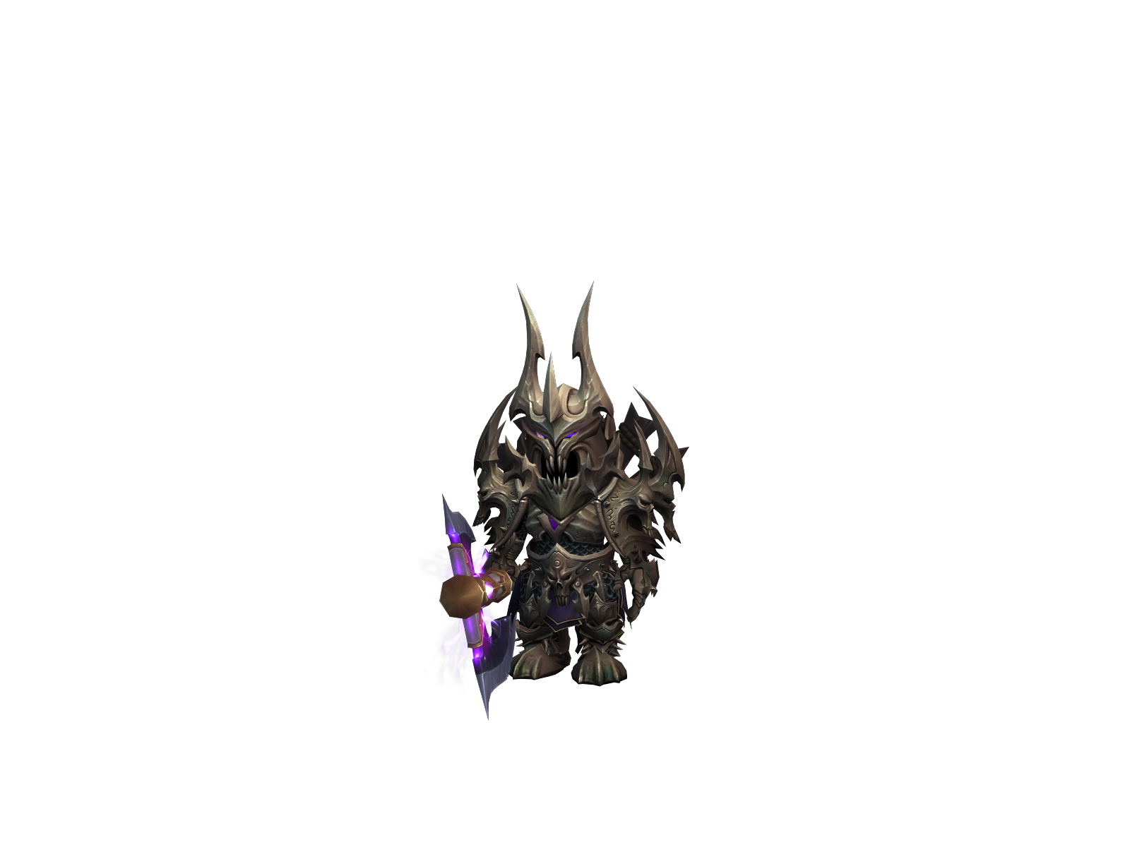 Reflective 3D character render