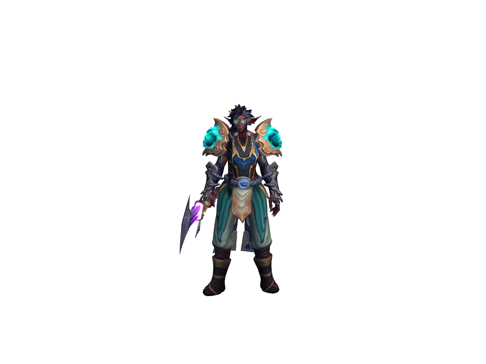 Harsh 3D character render