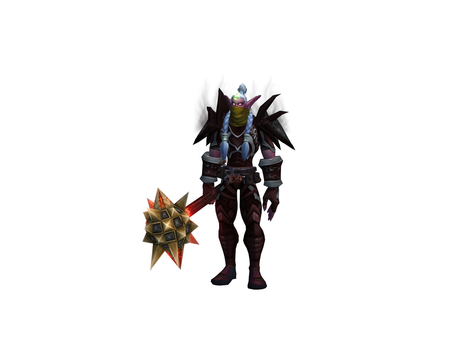 Groundless 3D character render