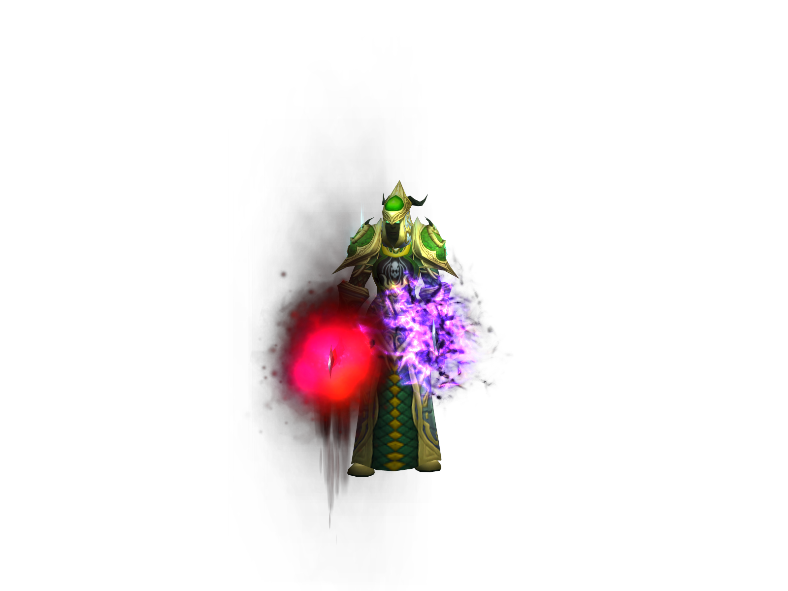 Purplegreen 3D character render