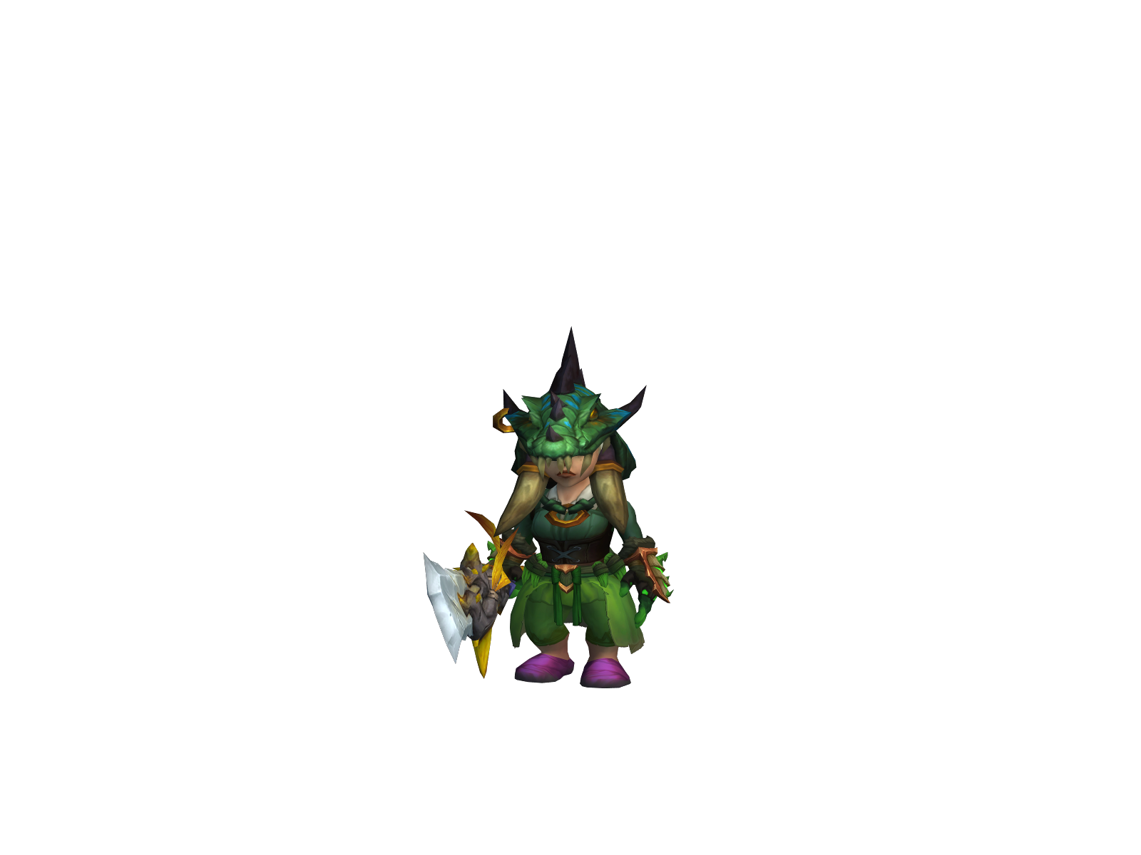 Brocadeblade 3D character render