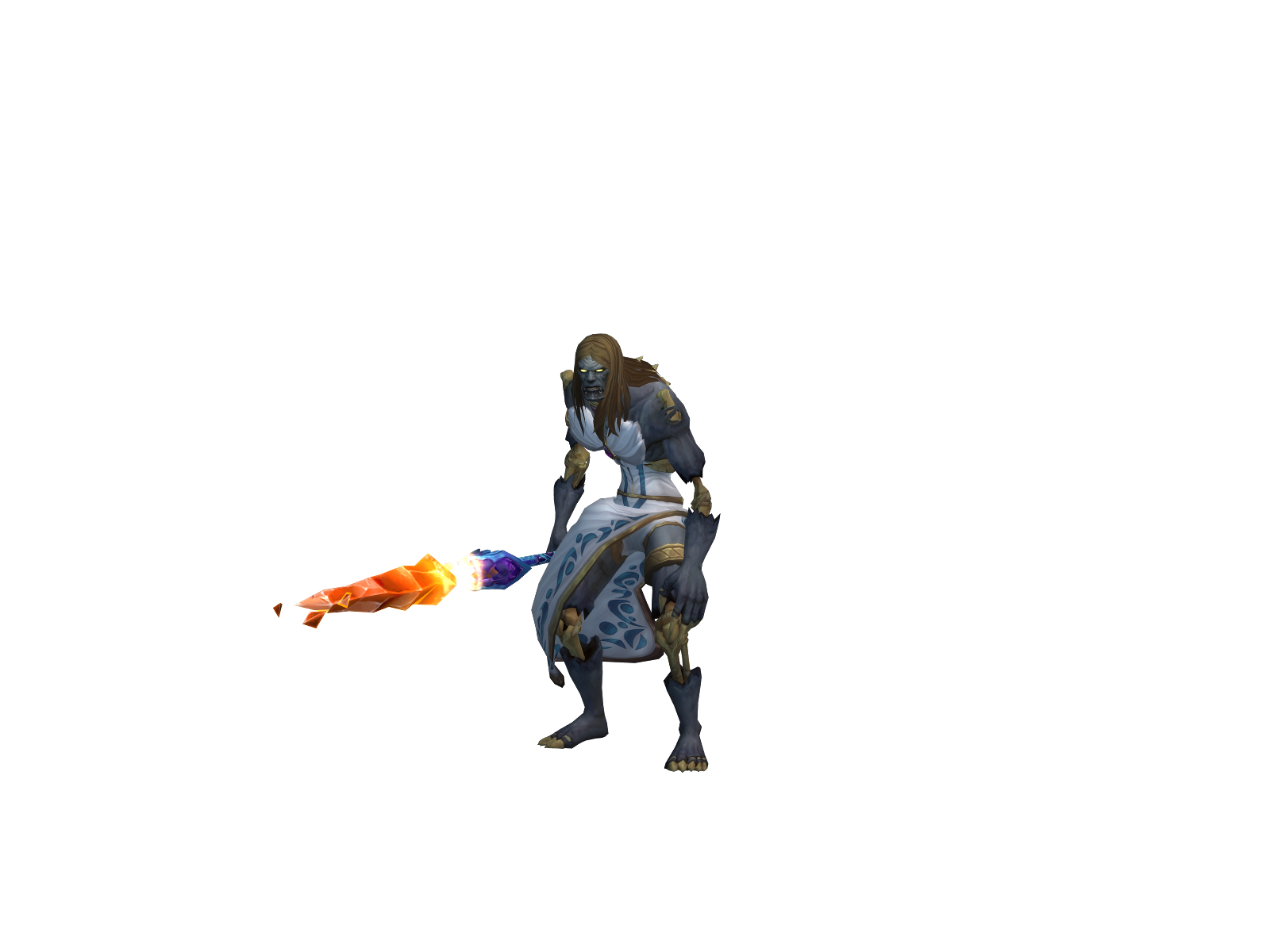 Rigormorti 3D character render