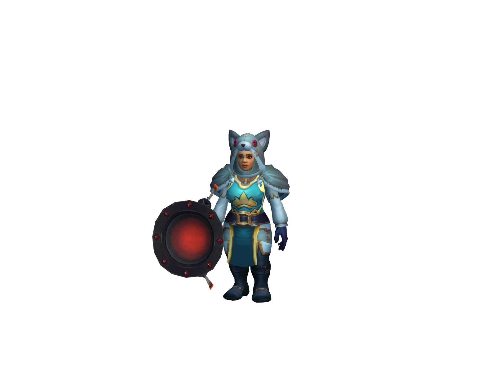 Nuale 3D character render