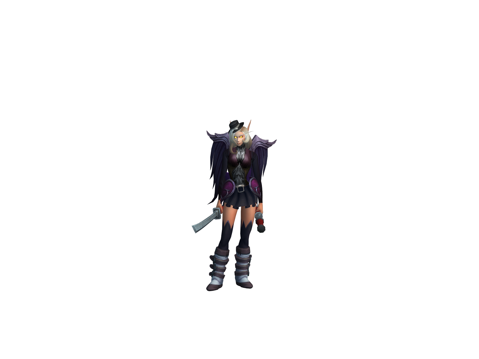 Elfsaber 3D character render