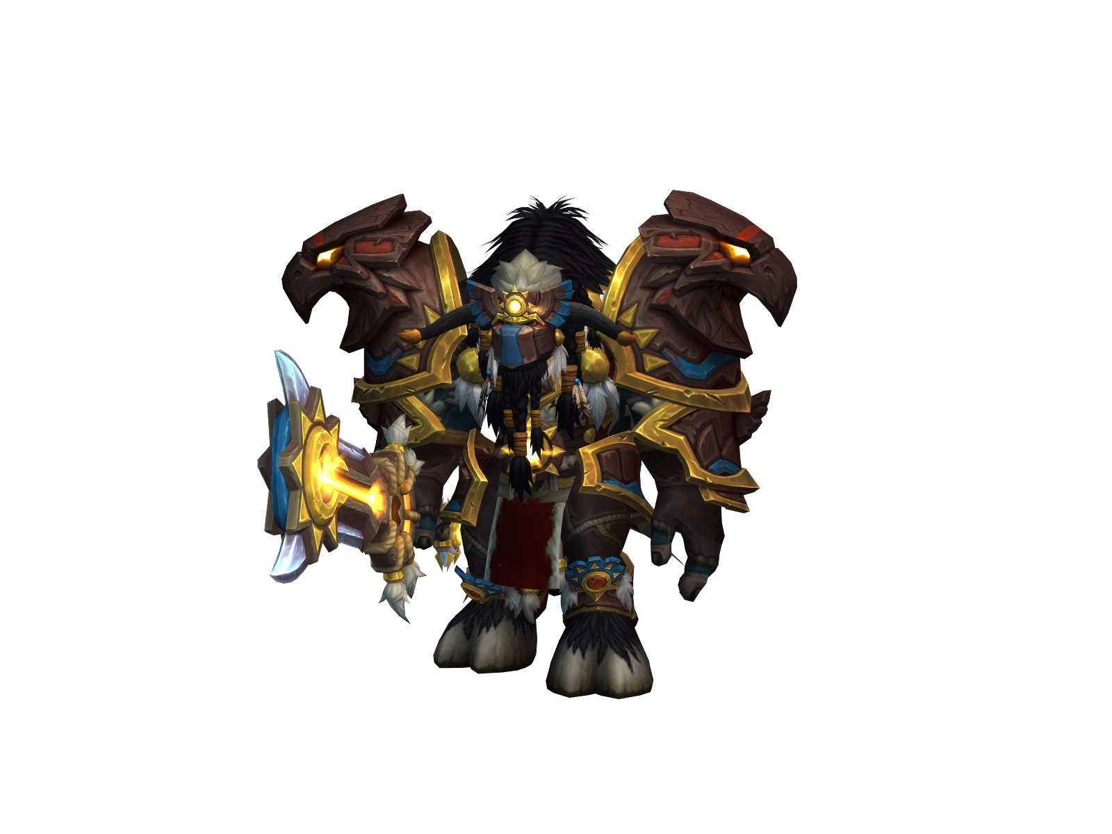 Blackcowman 3D character render