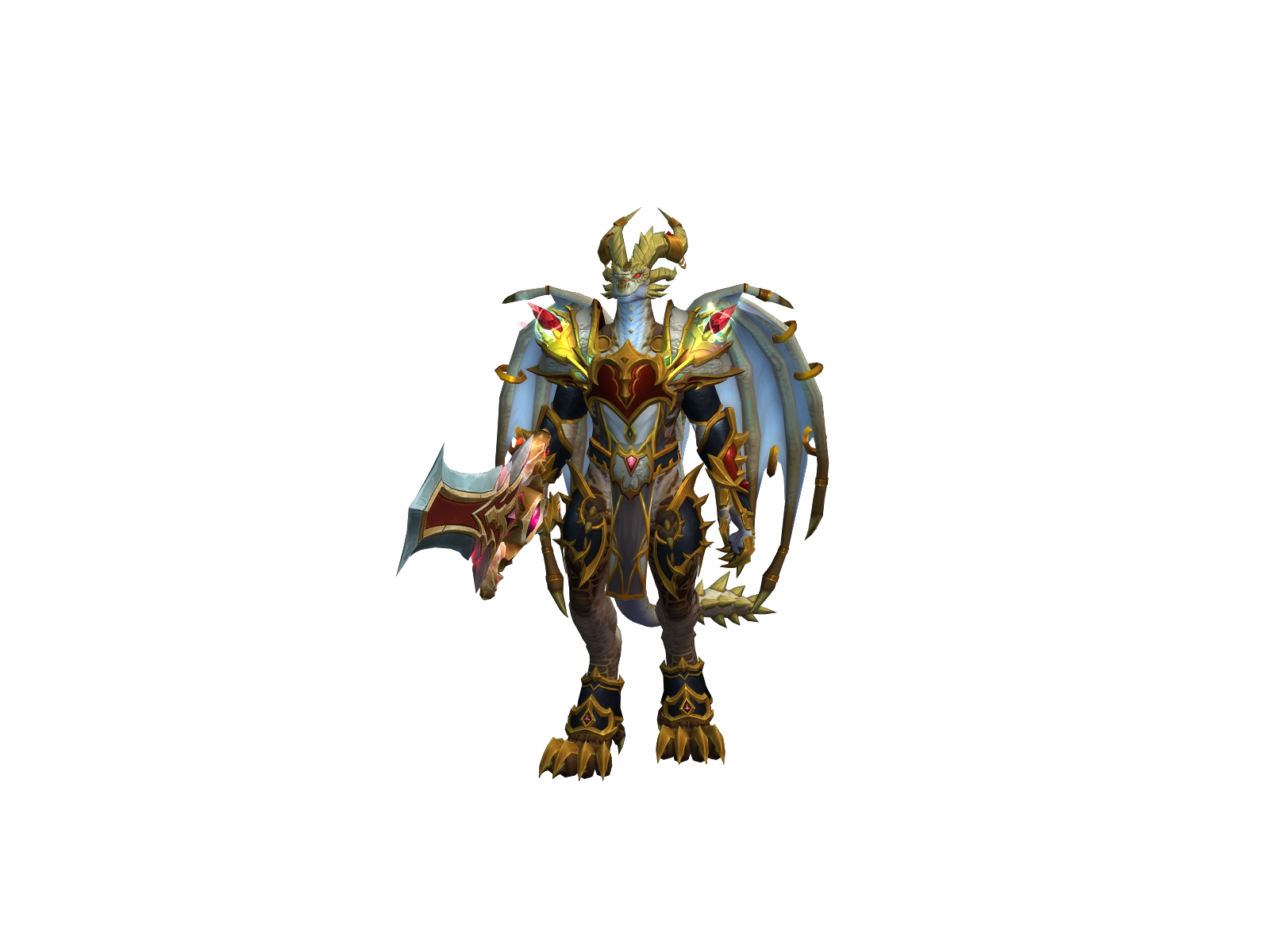 Vermithrax 3D character render