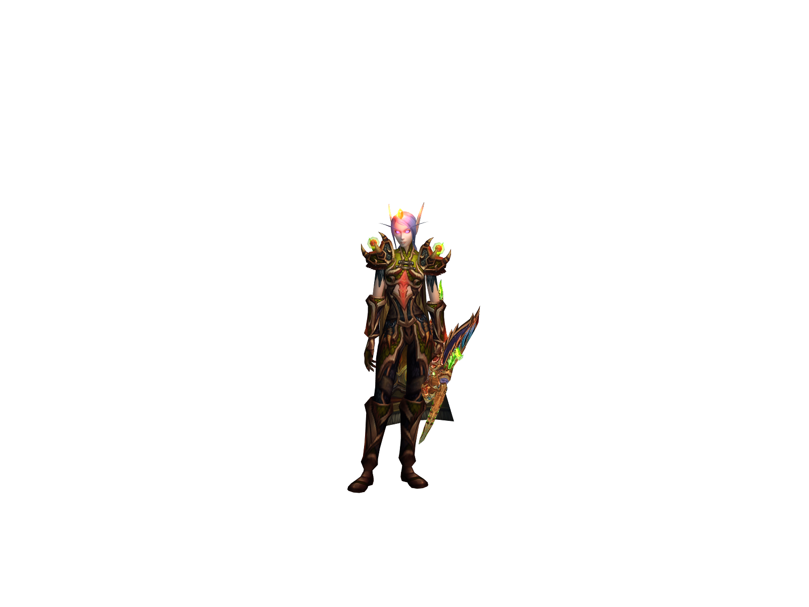 Sort 3D character render