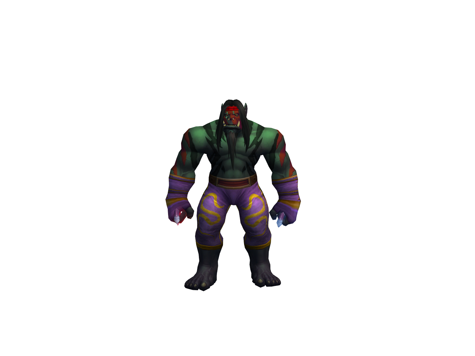 Hárlekquin 3D character render