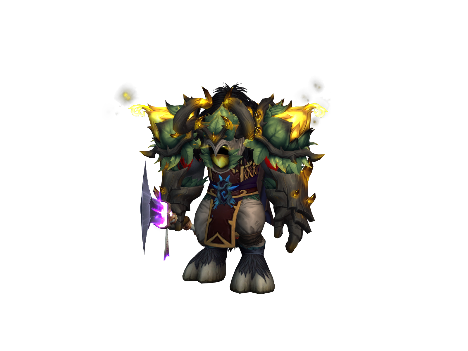 Shavedantler 3D character render