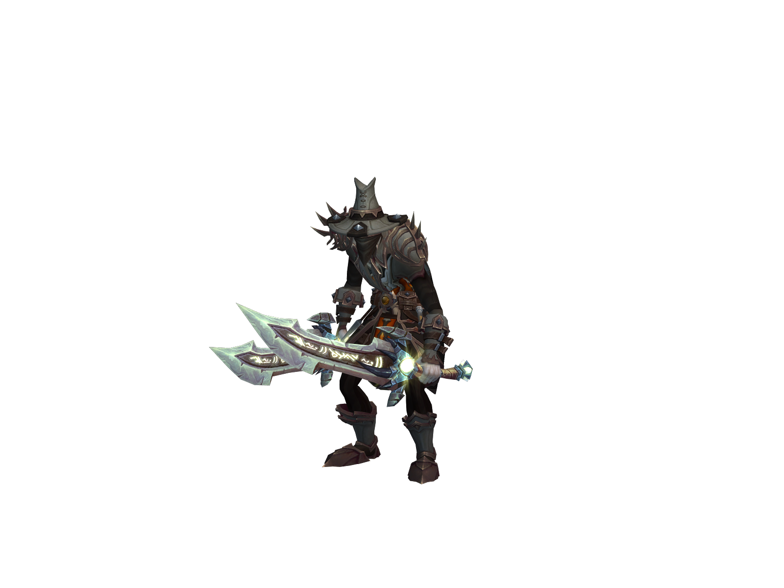 Crucified 3D character render