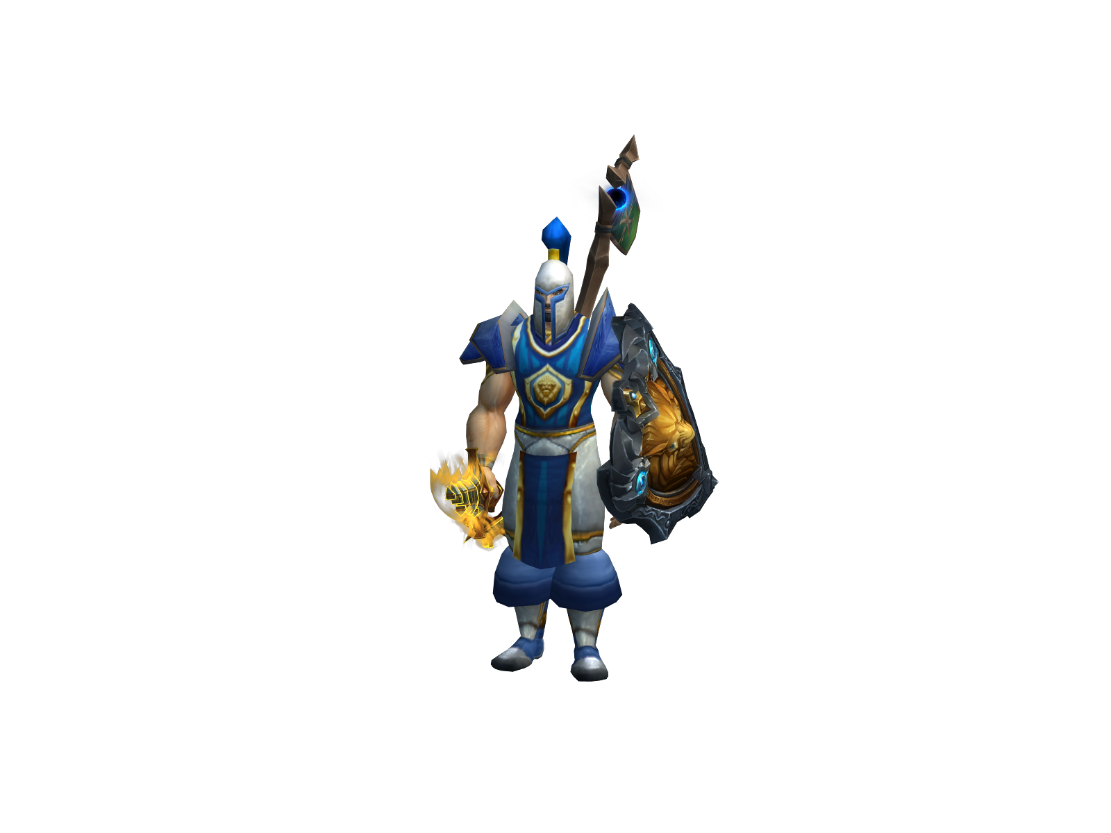 Paladn 3D character render